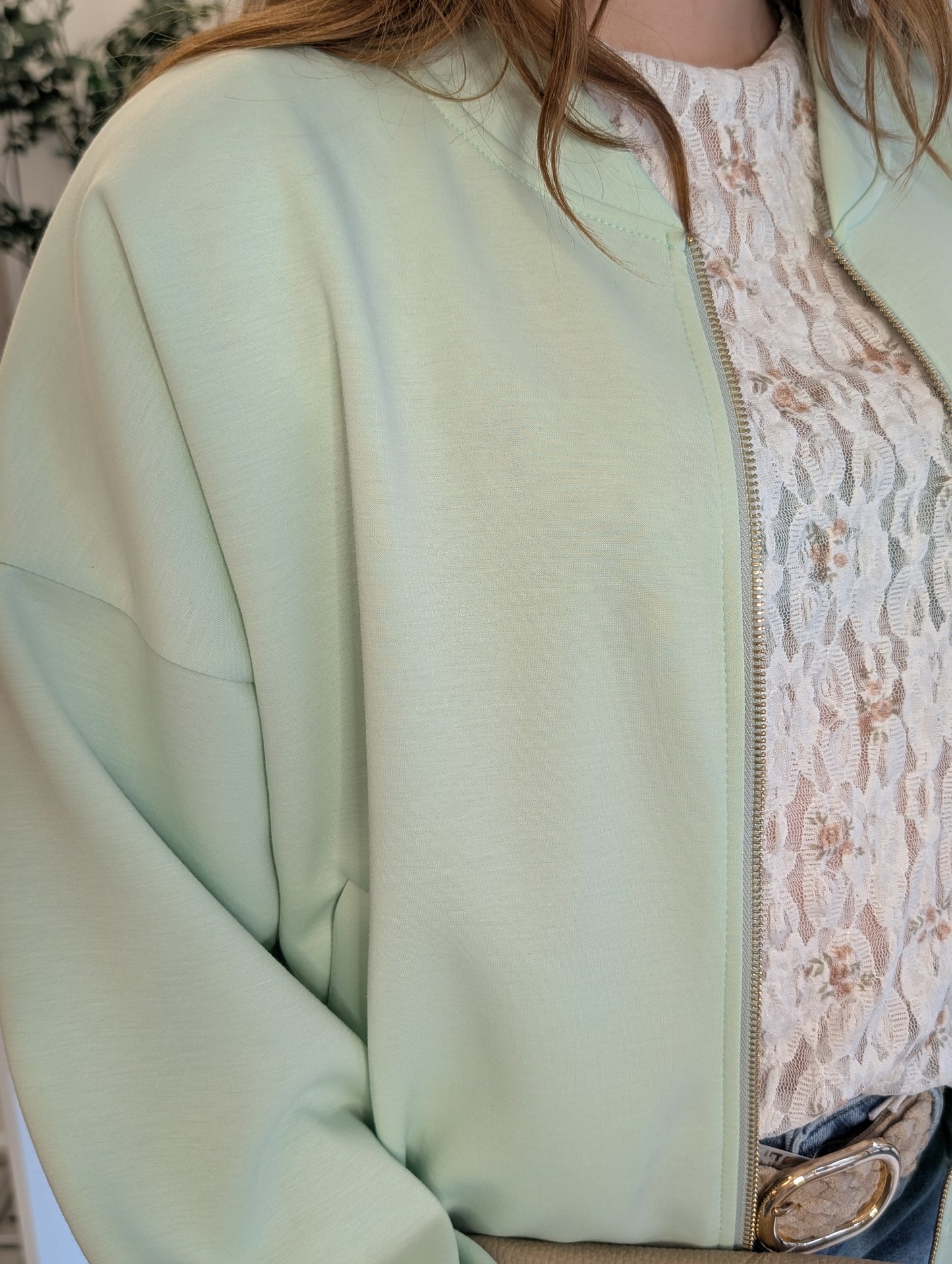 Esmee bomber jacket - Mint groen