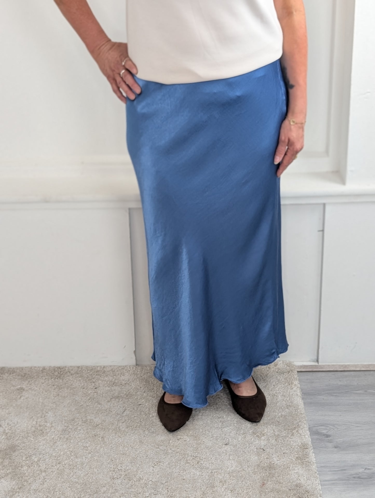 Jipy silk rok - Blauw