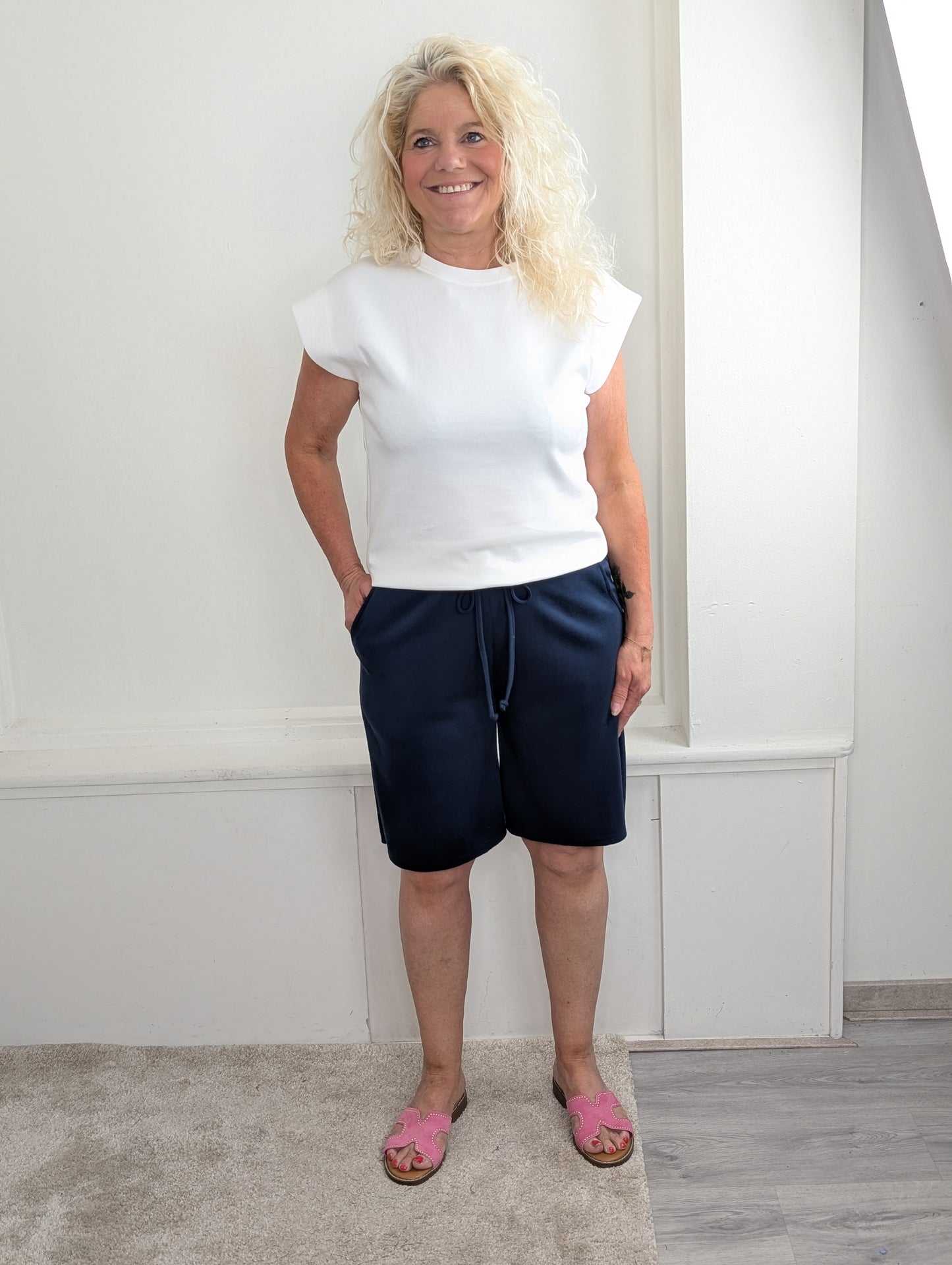 Sany jersy short - Blauw