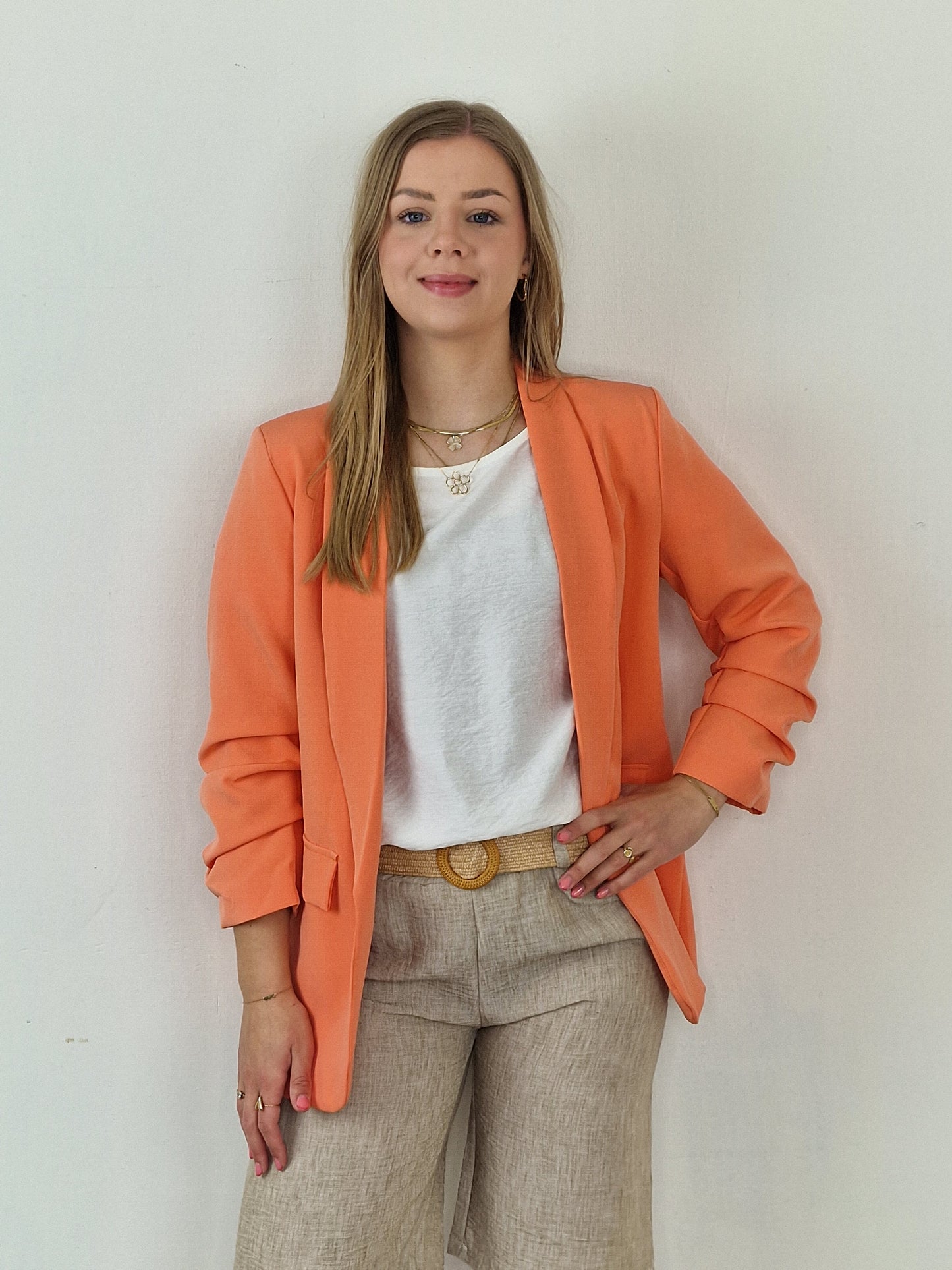 Famke blazer - Koraal/ orange