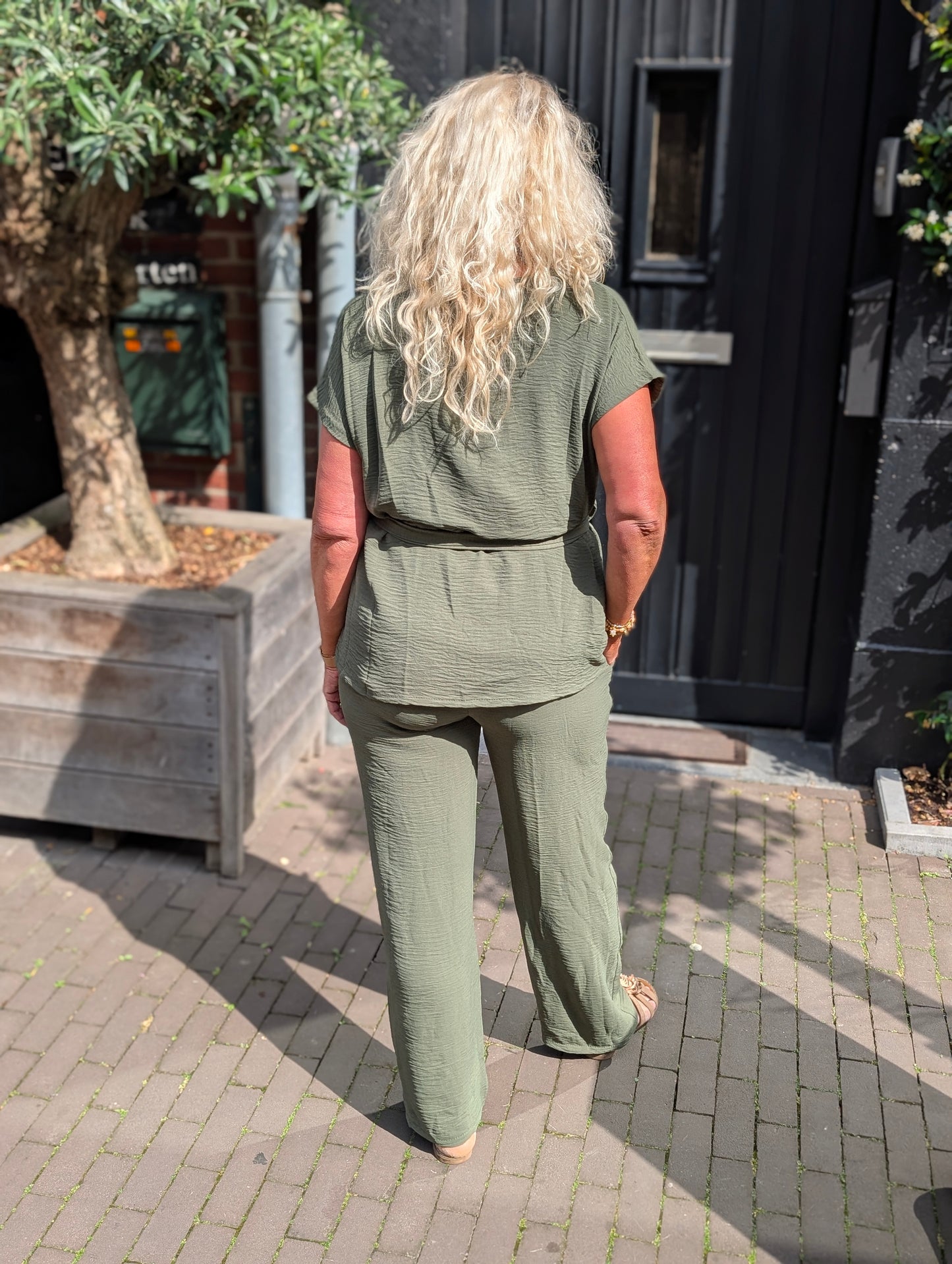 San setje gilet+ pantalon - Groen