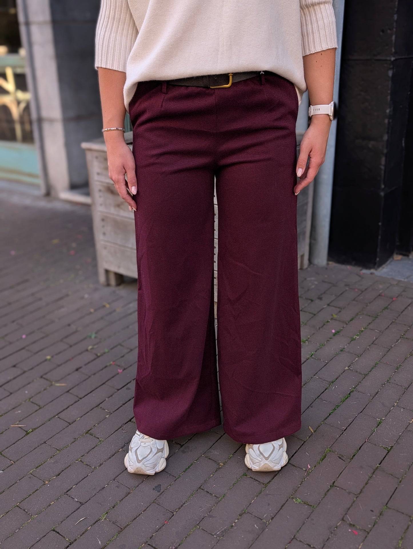 Pantalon Rowan - Wijn rood