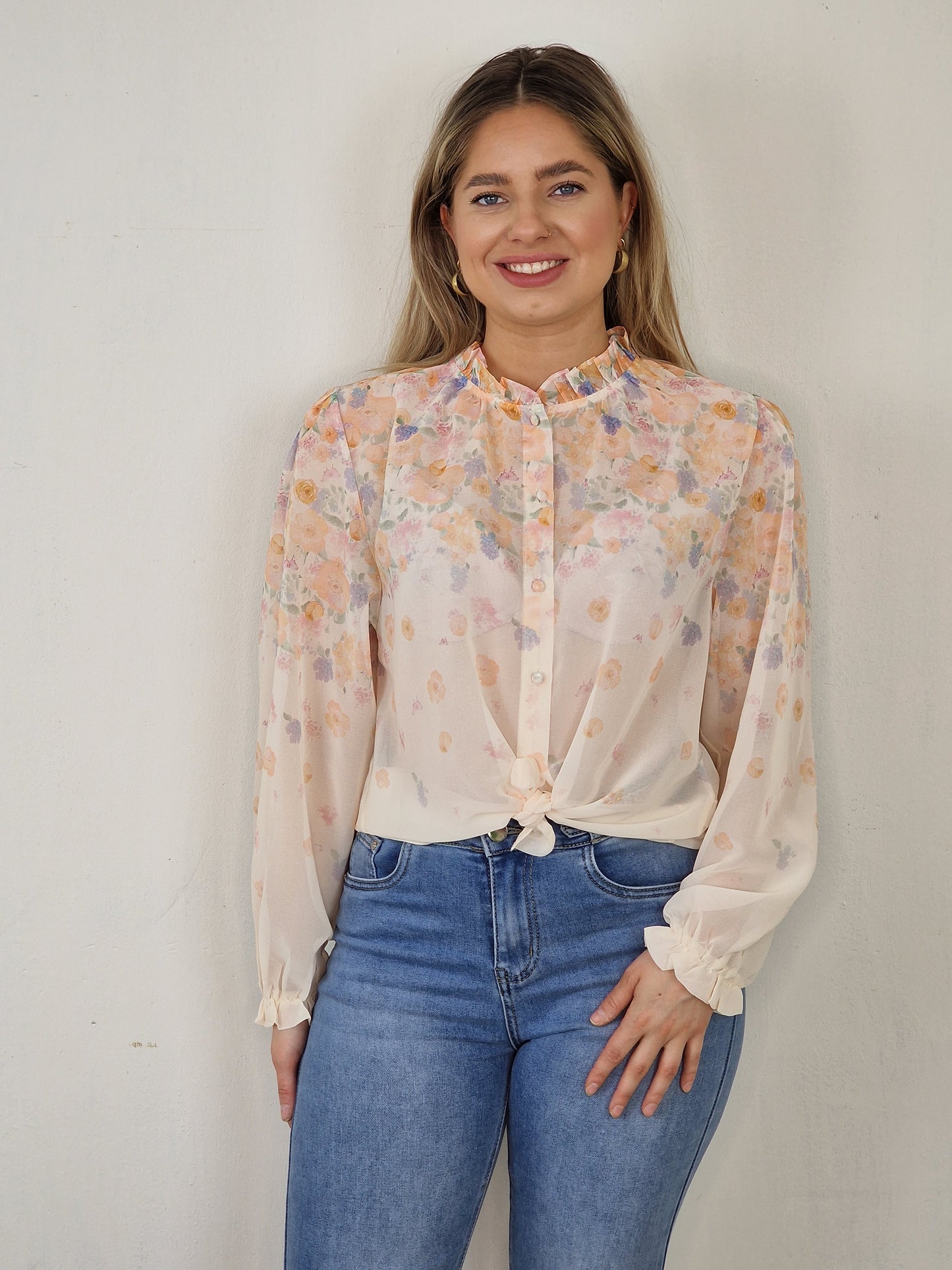 Nova flower blouse - Pastel