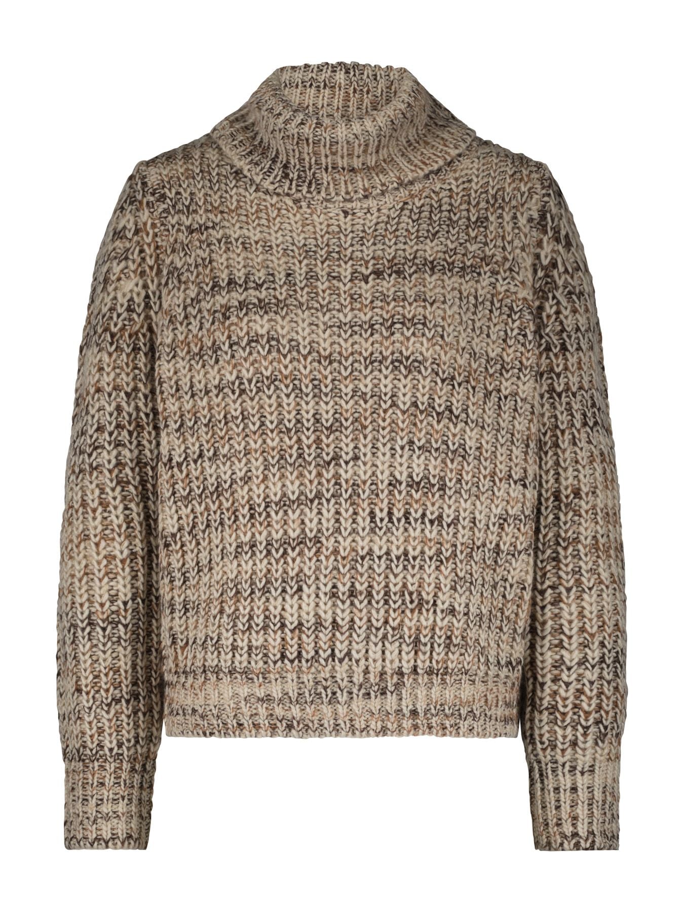 Red Button cocoon multi sweater - Brown