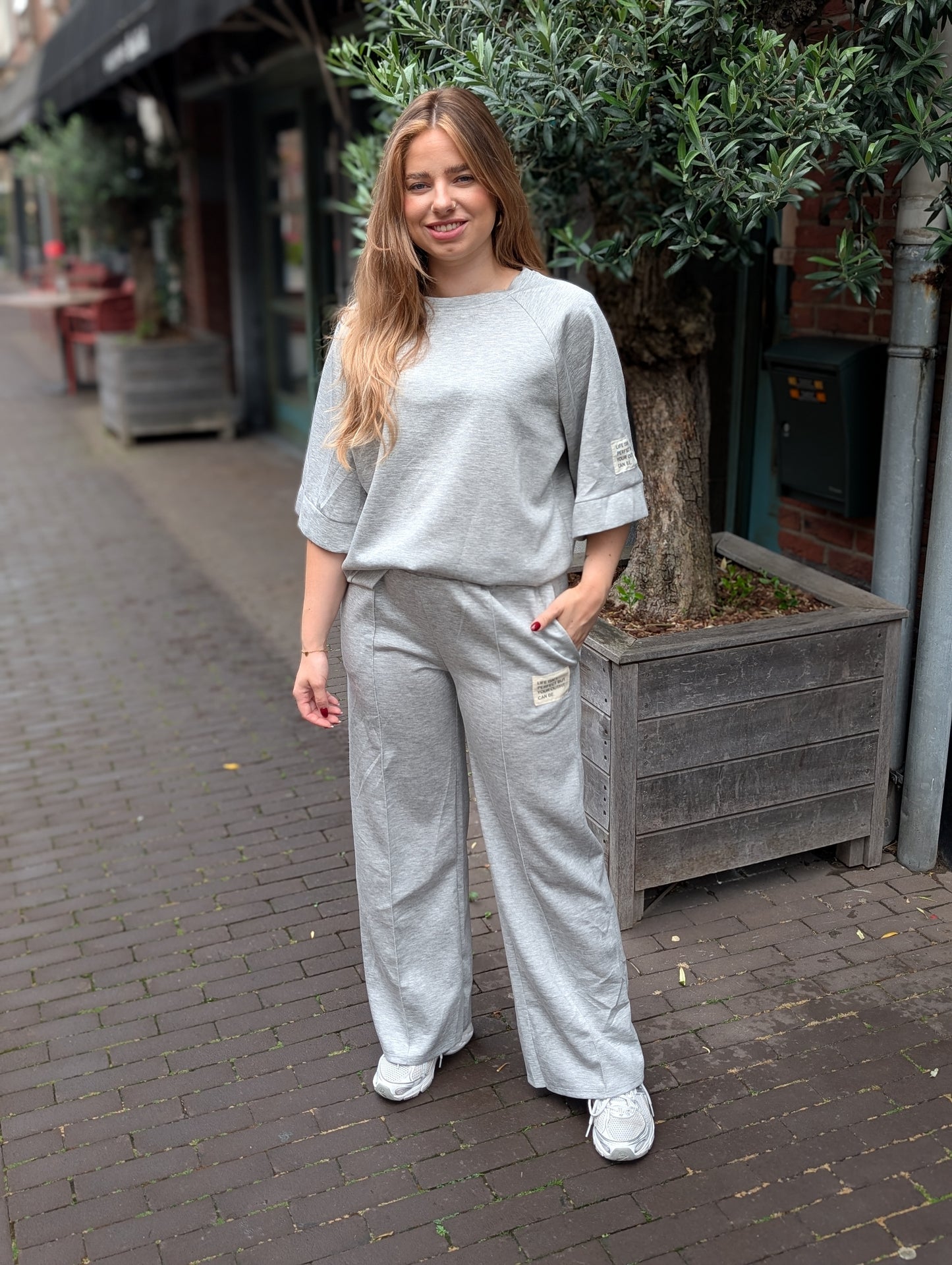 Comfy set 2-delig Claire - Grijs