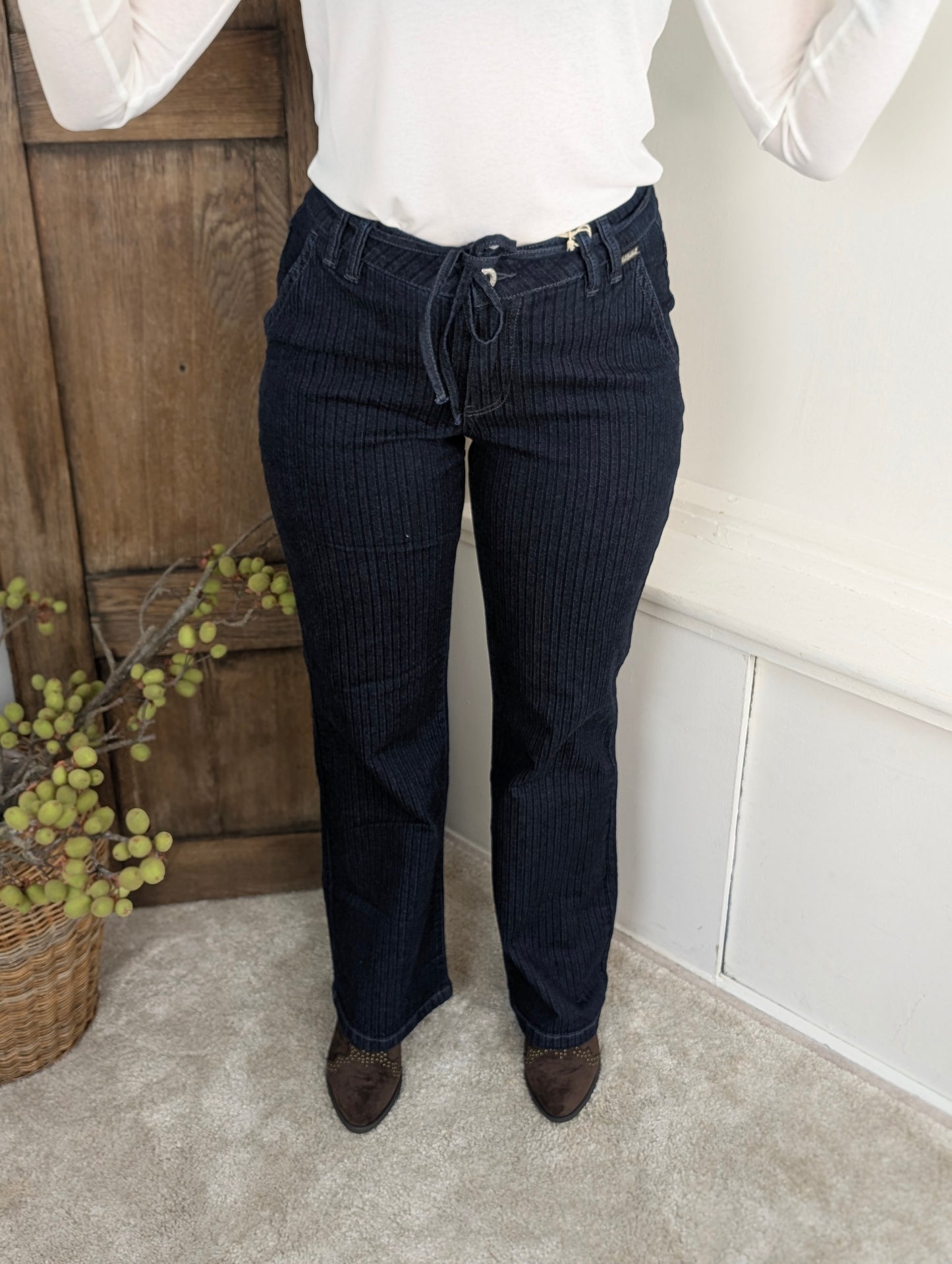 Red Button Claudette Blue denim stripe L33