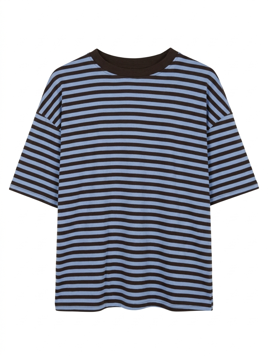 Gestreept shirt Isa - Bruin/Blauw