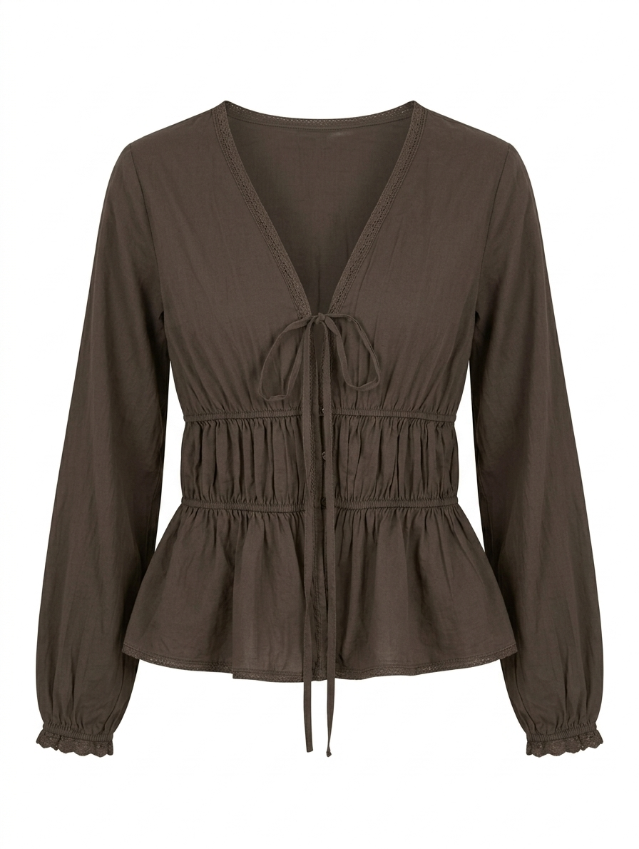 Everly Smocked Top - Bruin