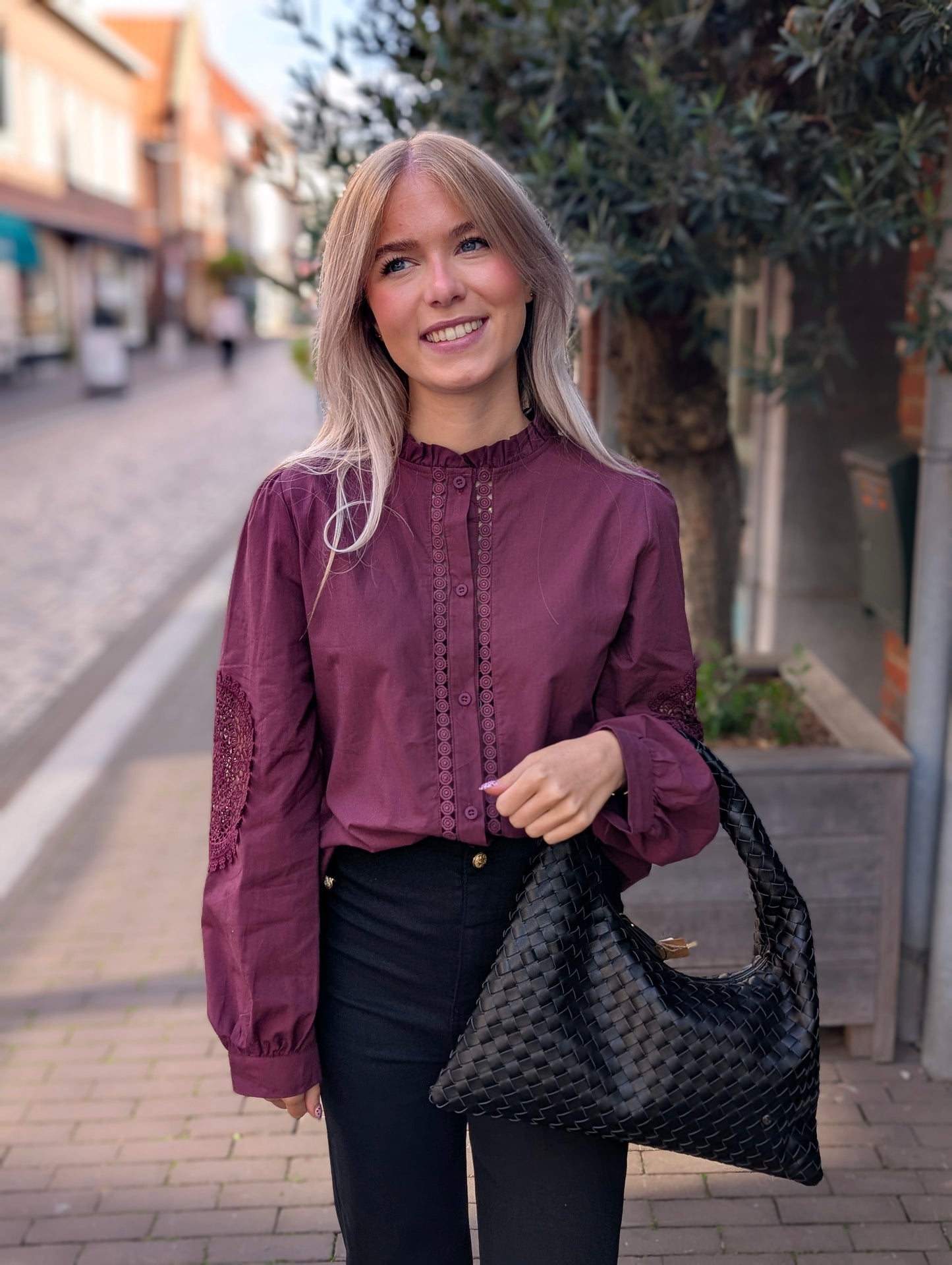 Kaly blouse - Wijn rood
