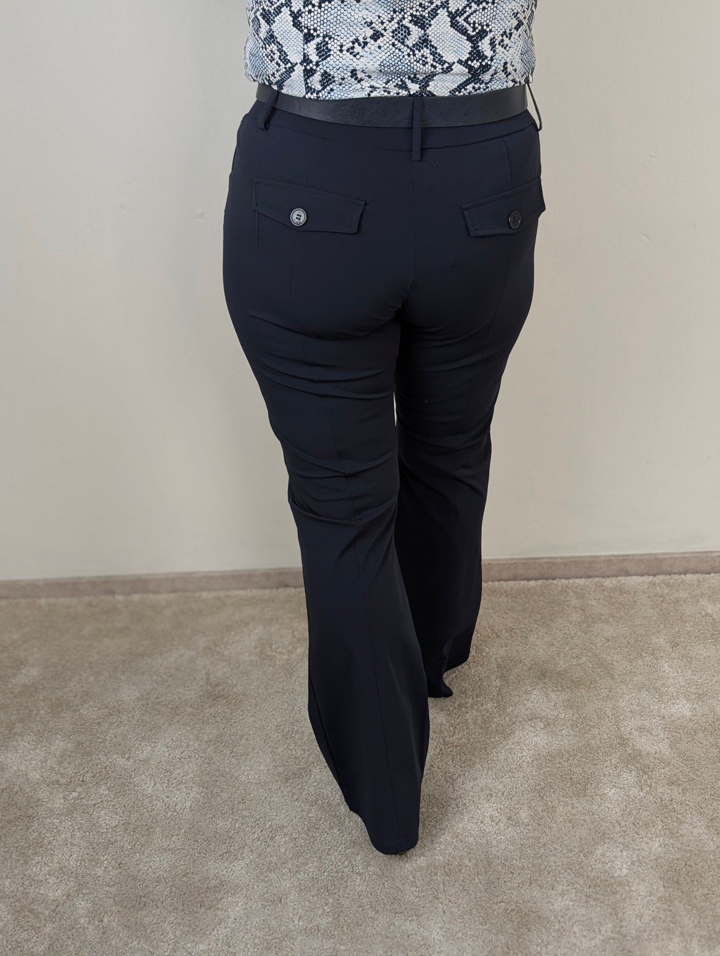 Mi Piace broek flared - Dark blue