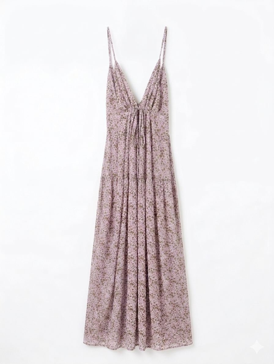 Fleur d’Amour Maxi Dress - Oud roze