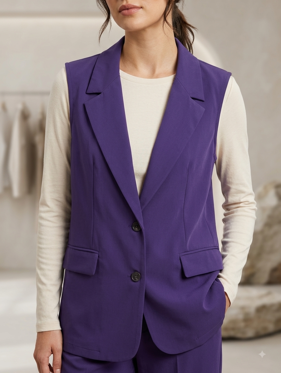 Rachel travel gilet Ambika- Purple Ambika