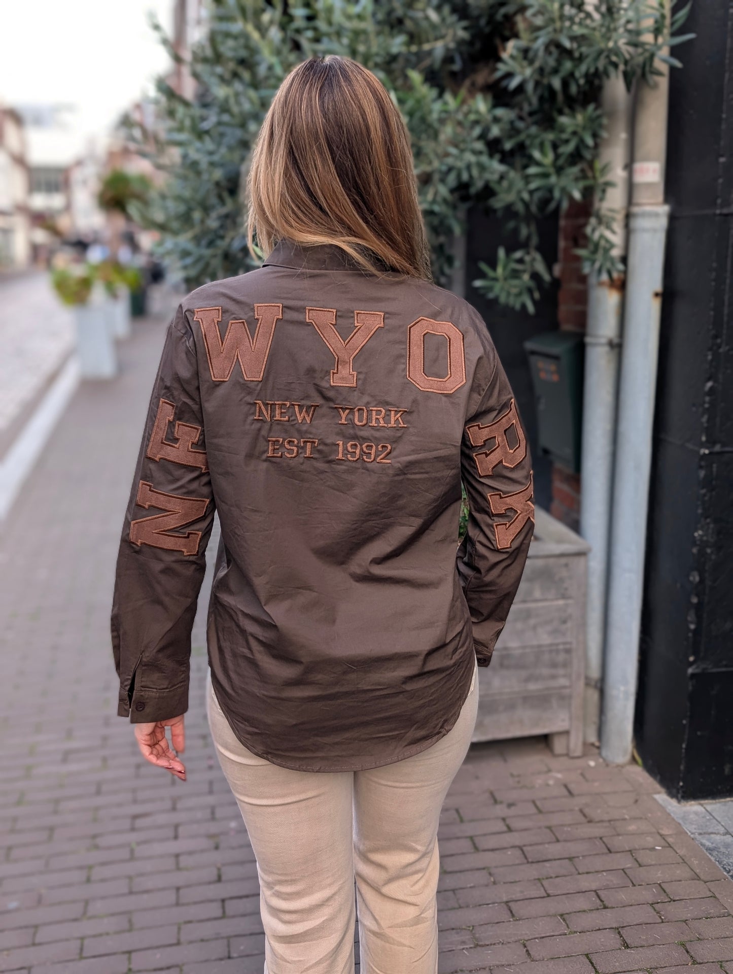 New York blouse - Donker bruin