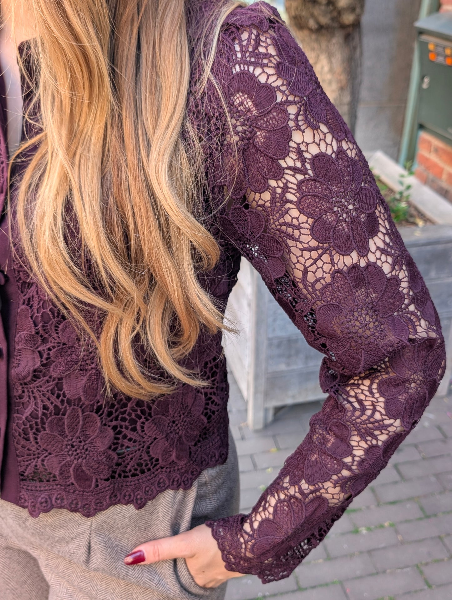 Blouse Liva - Aubergine