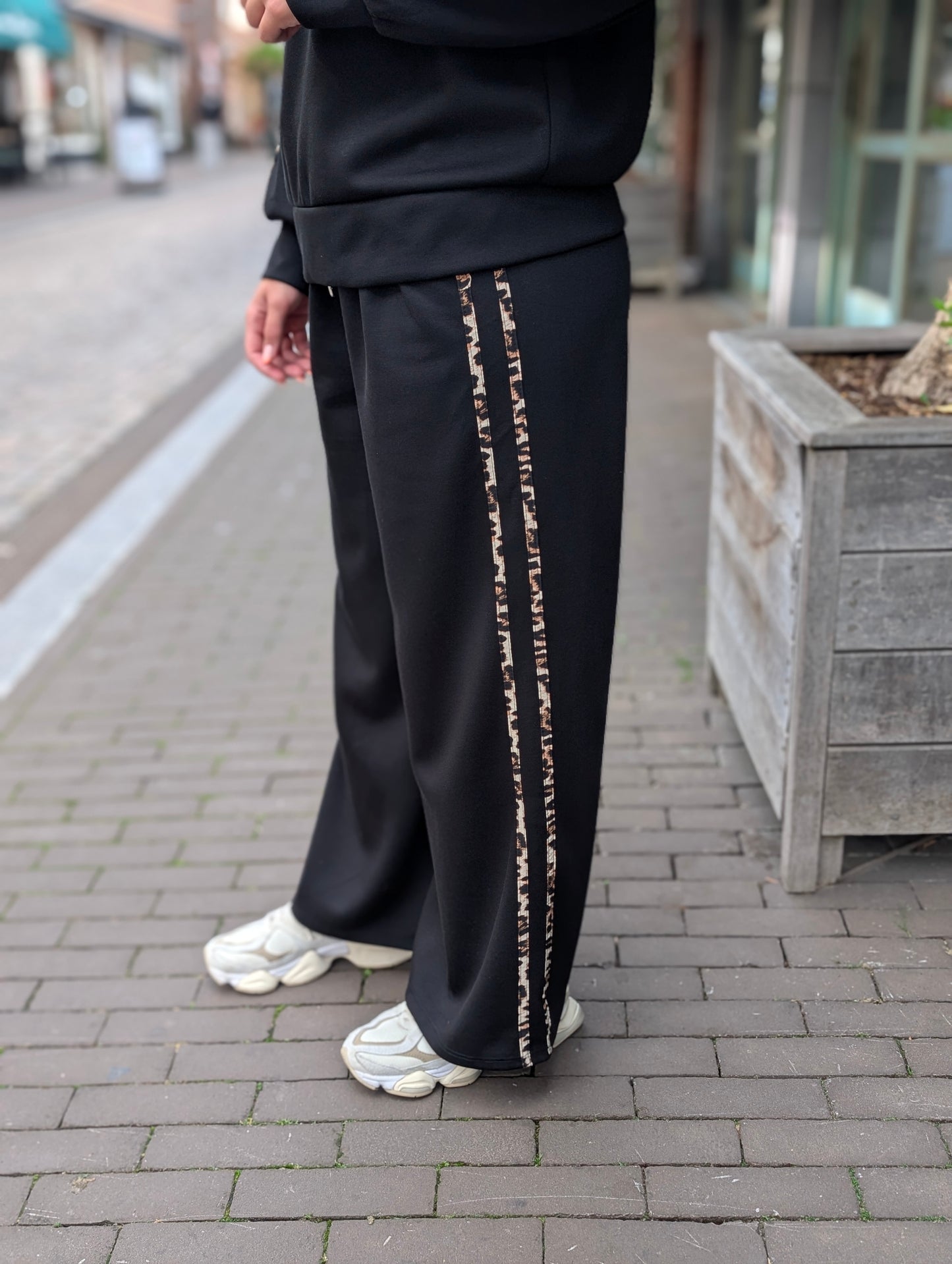 Comfy set panter bies - Zwart