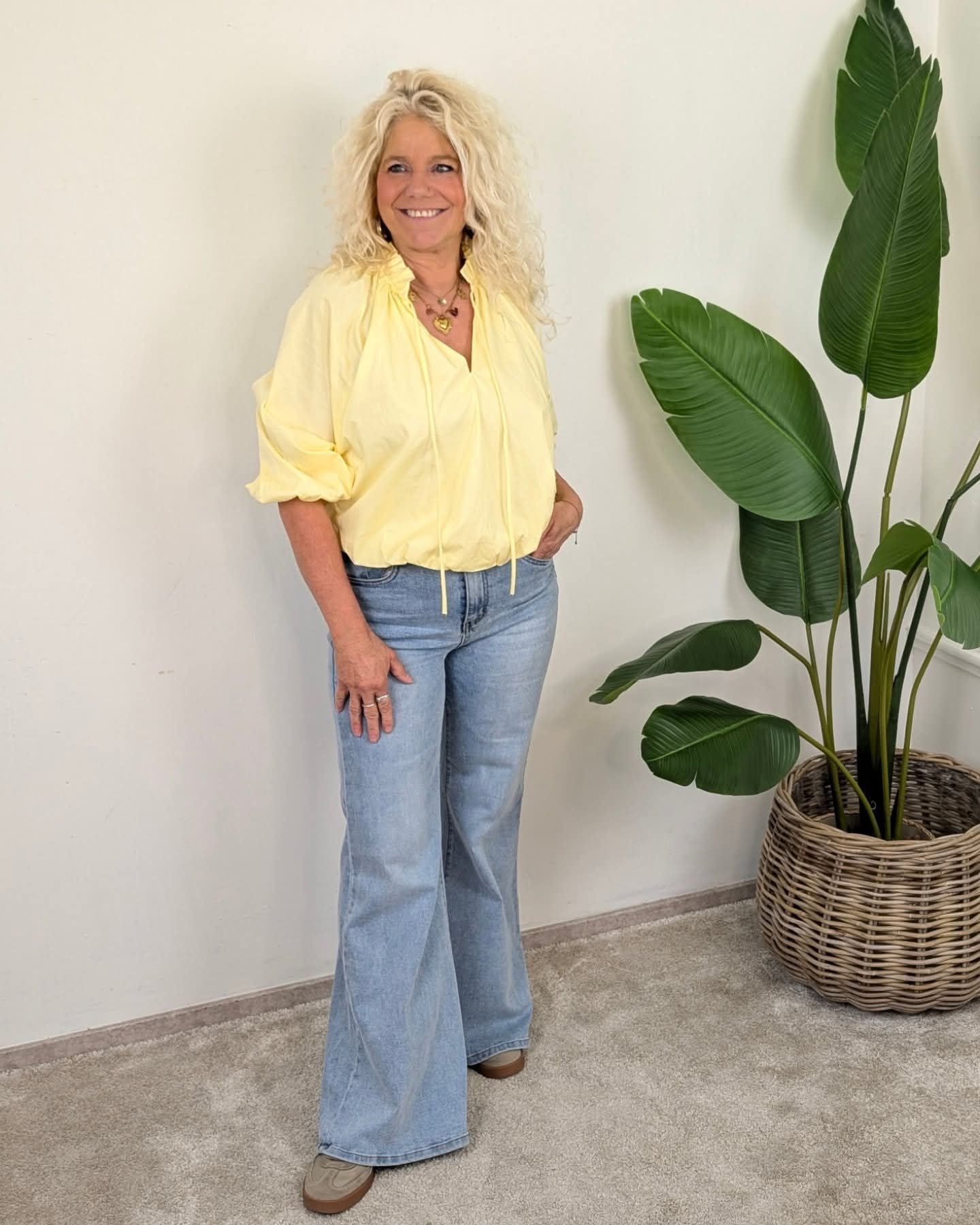 Glowy blouse - Geel