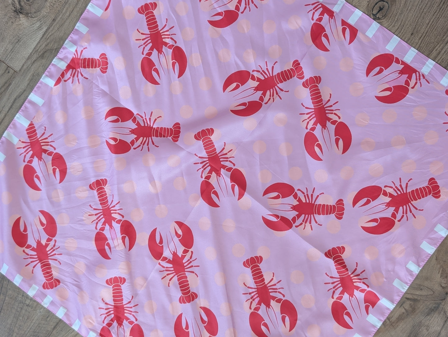 Kreeft sjaal - Rood / roze