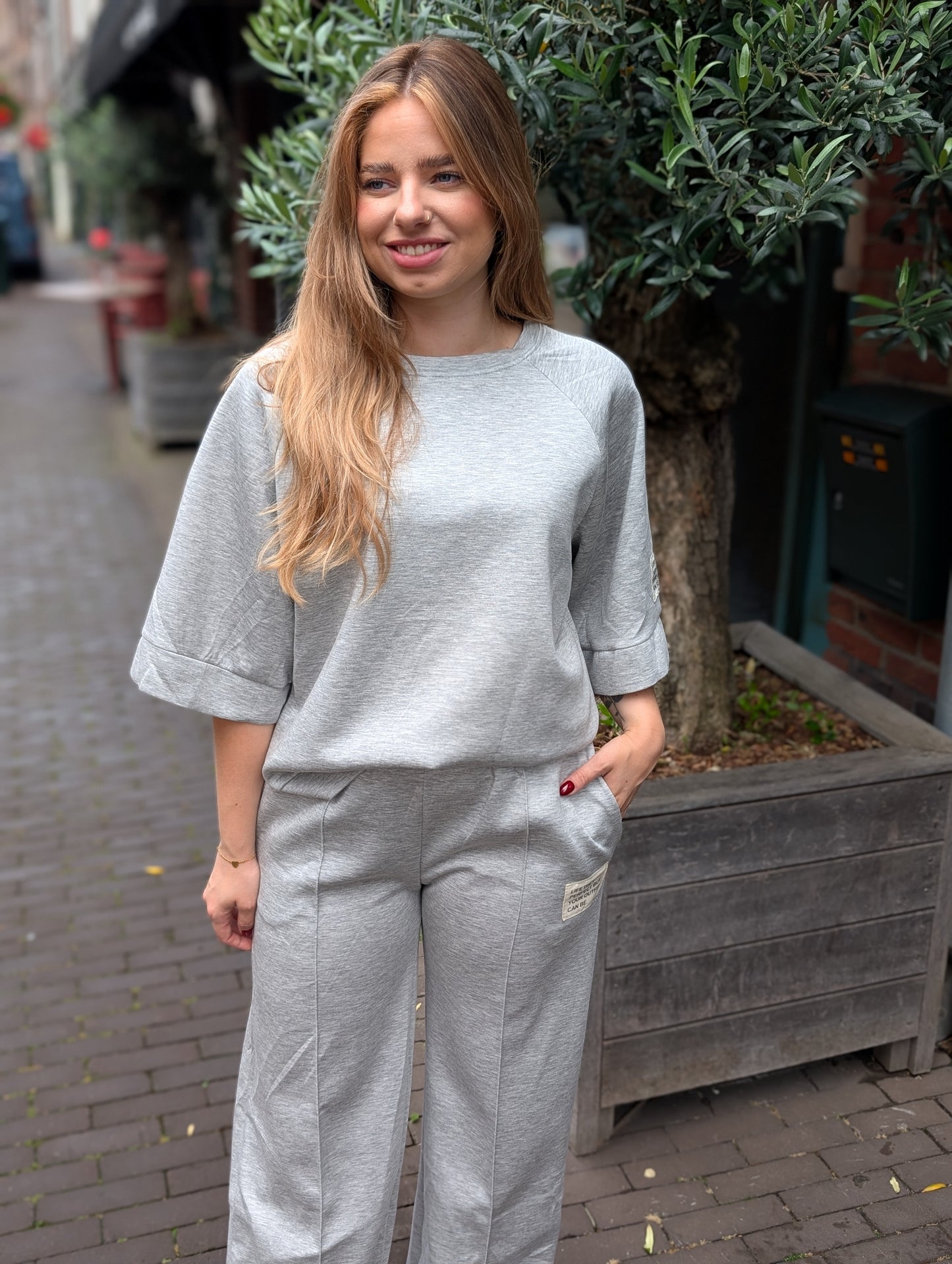 Comfy set 2-delig Claire - Grijs