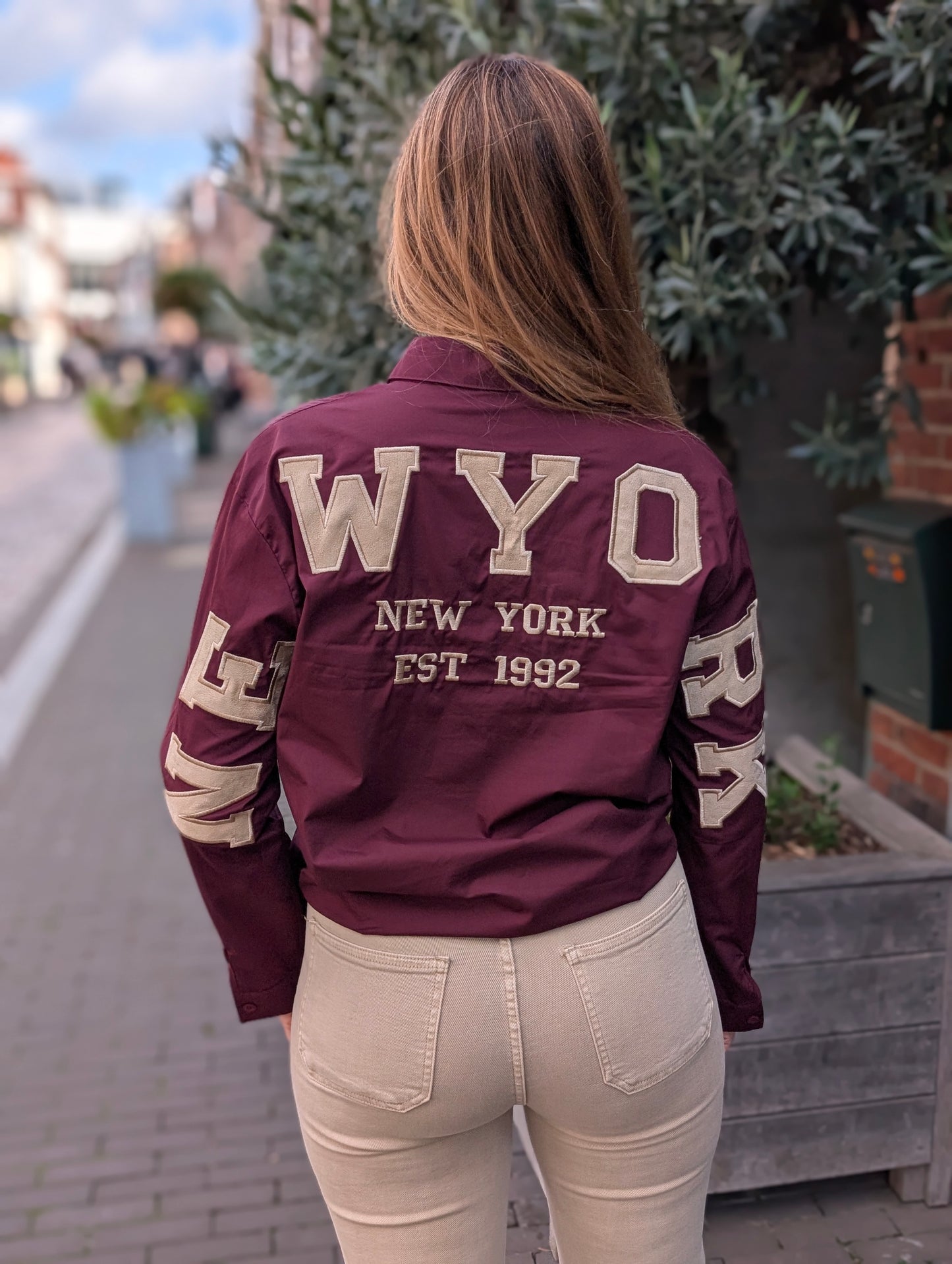 New York blouse - Bordeaux rood