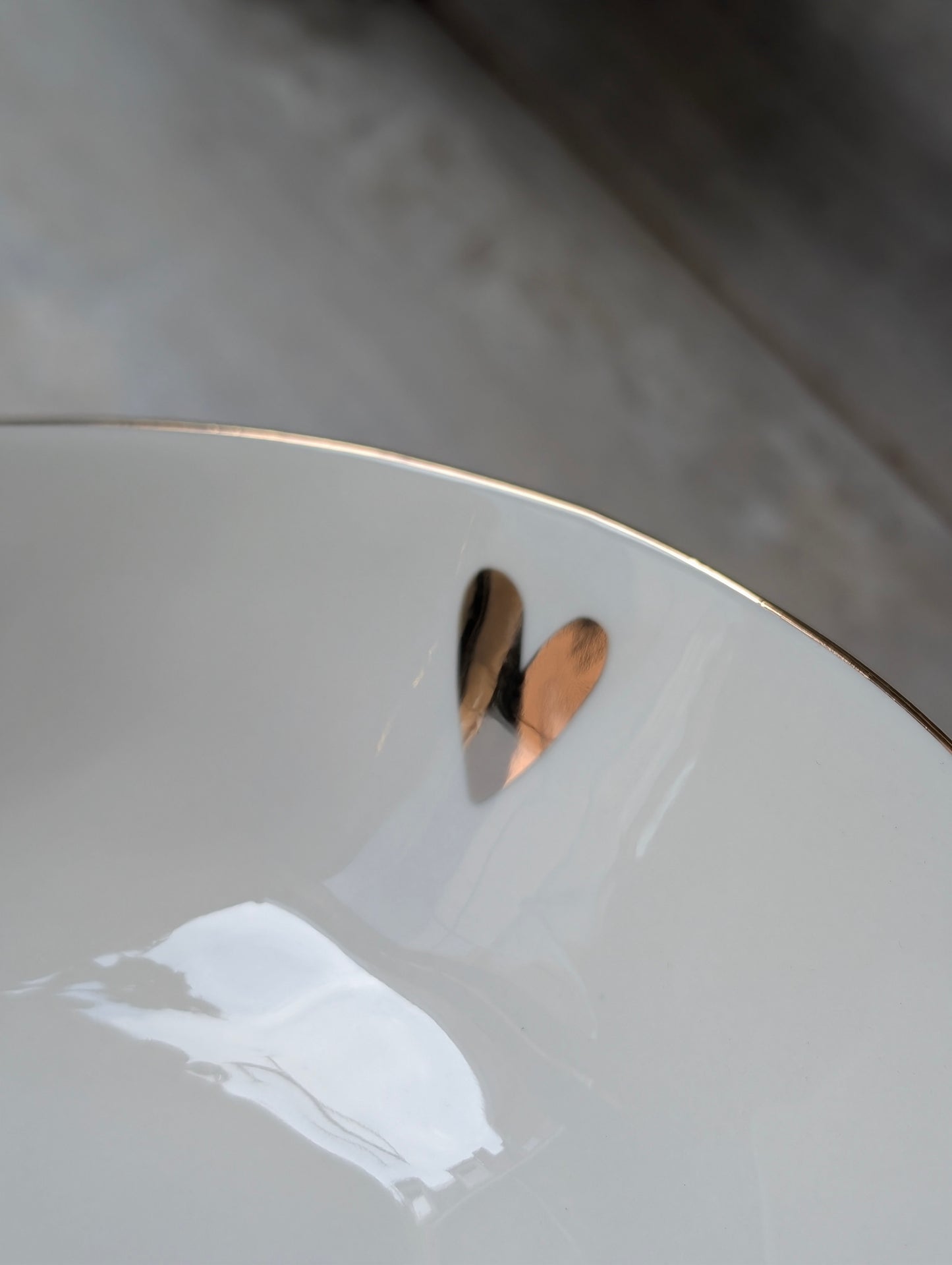 Zusss diep bord hartje wit/goud