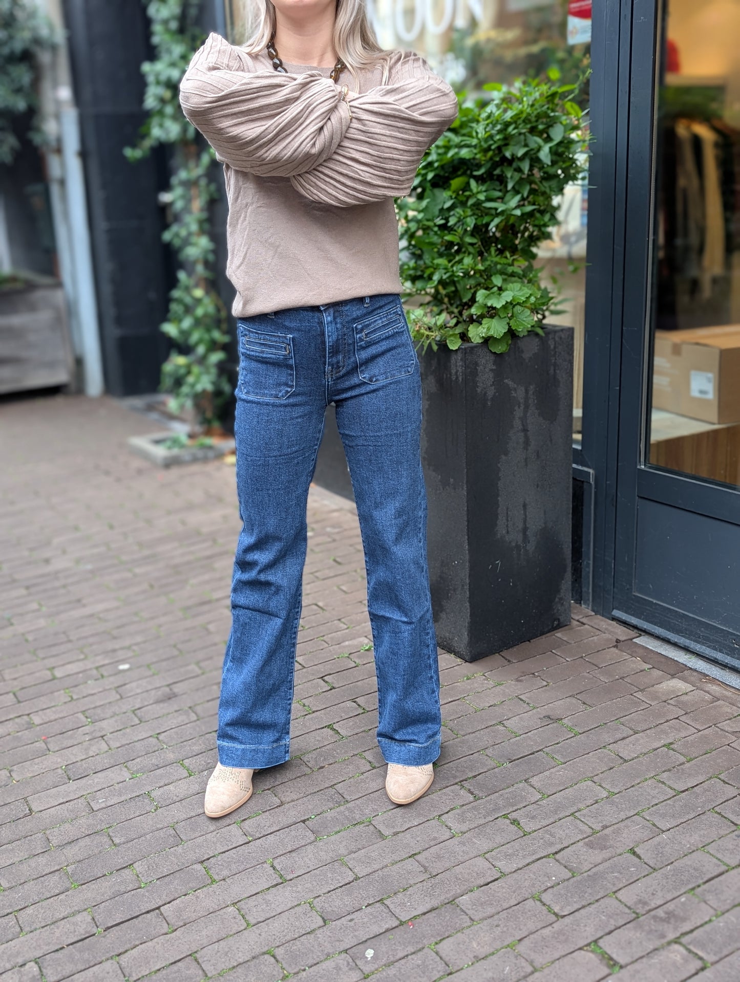 Folyrose wide leg - Jeans