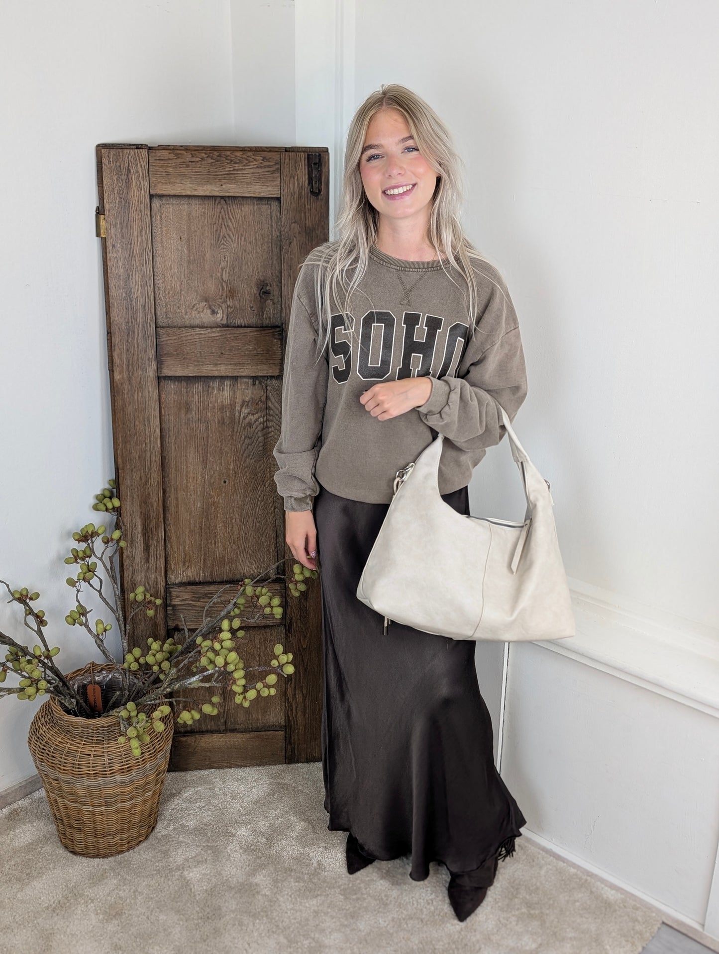 SOHO Sweater - Washed brown