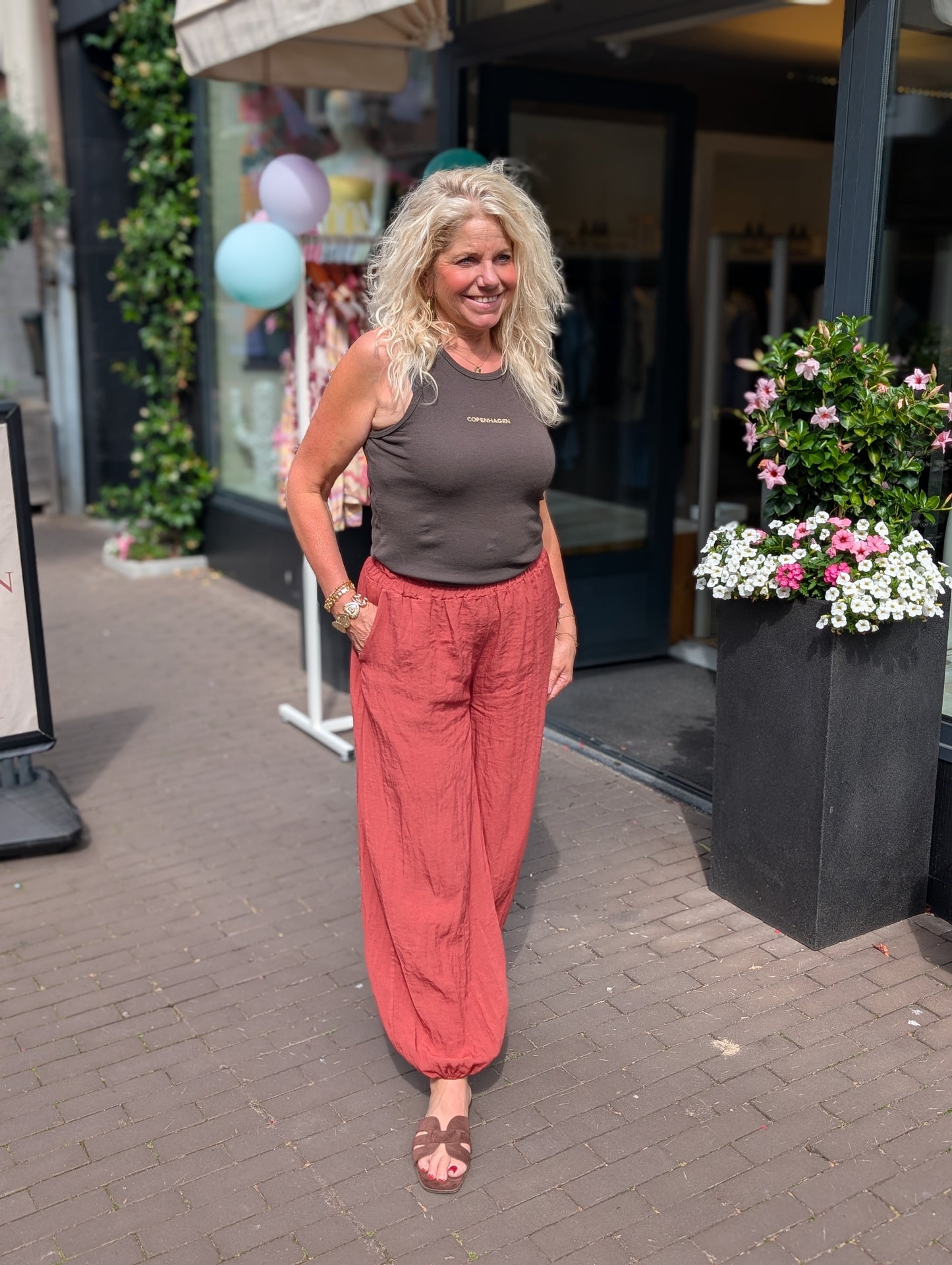 Copenhagen top - Donkerbruin