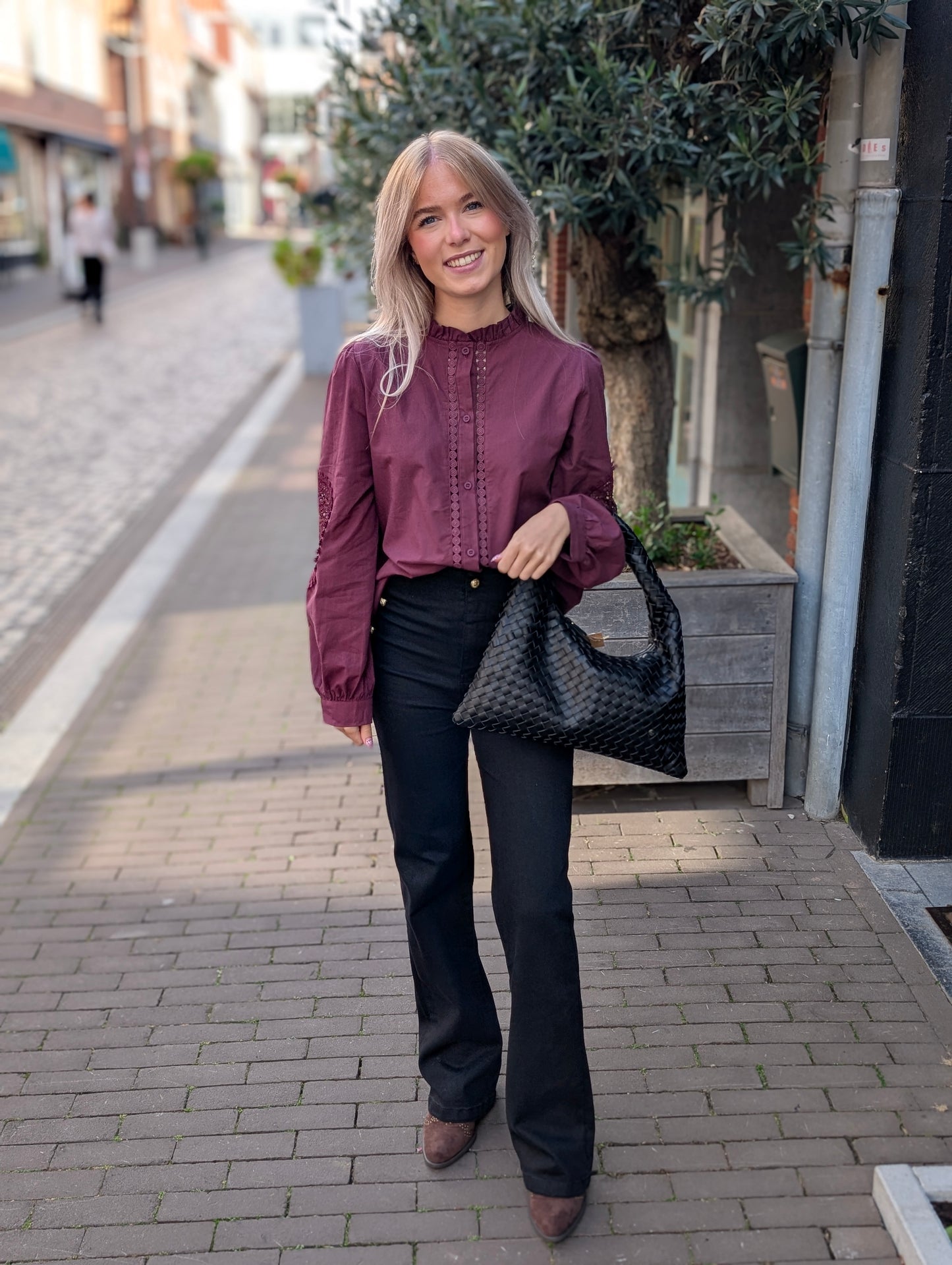 Kaly blouse - Wijn rood