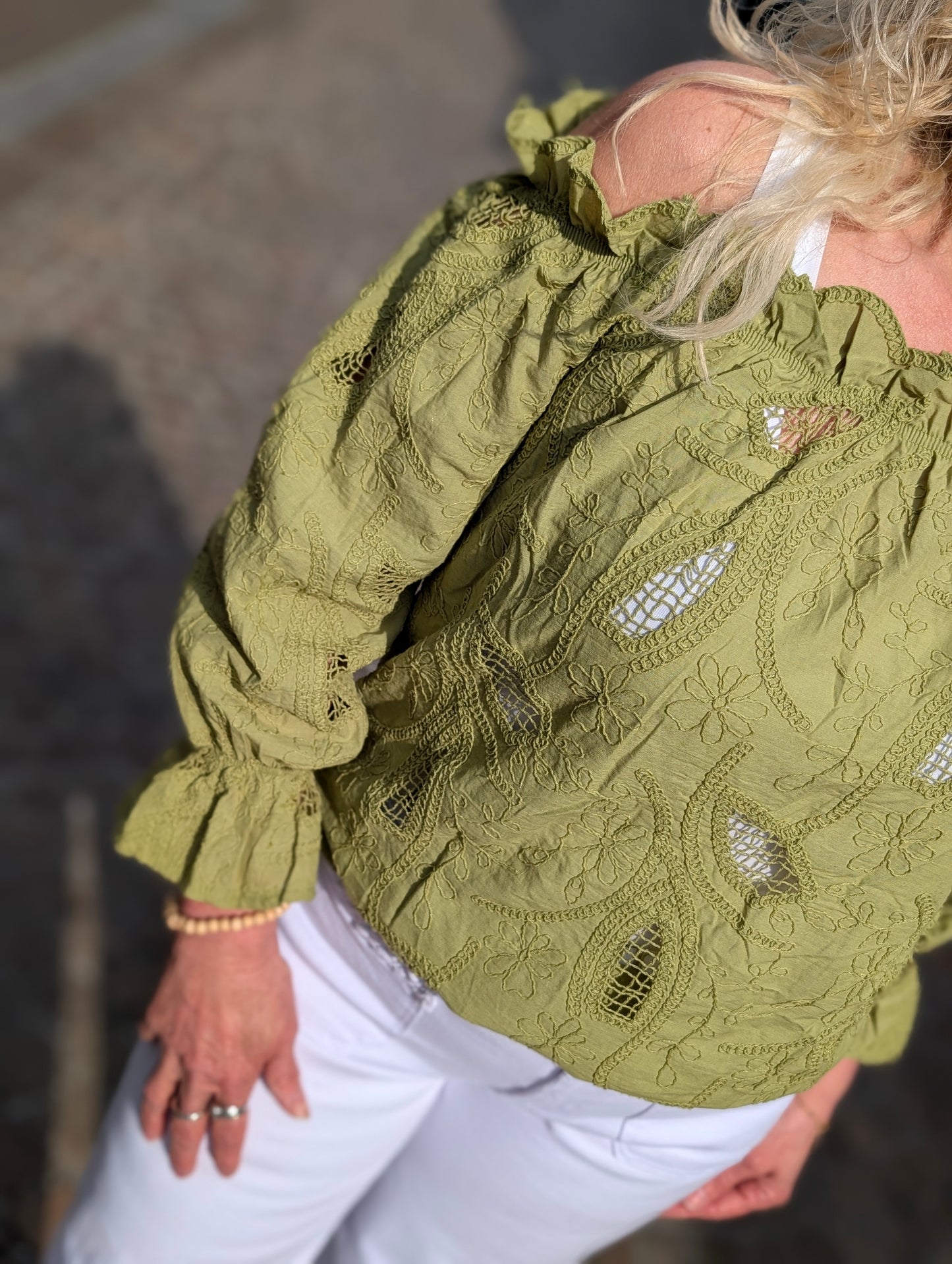 Boho blouse Lena - Groen