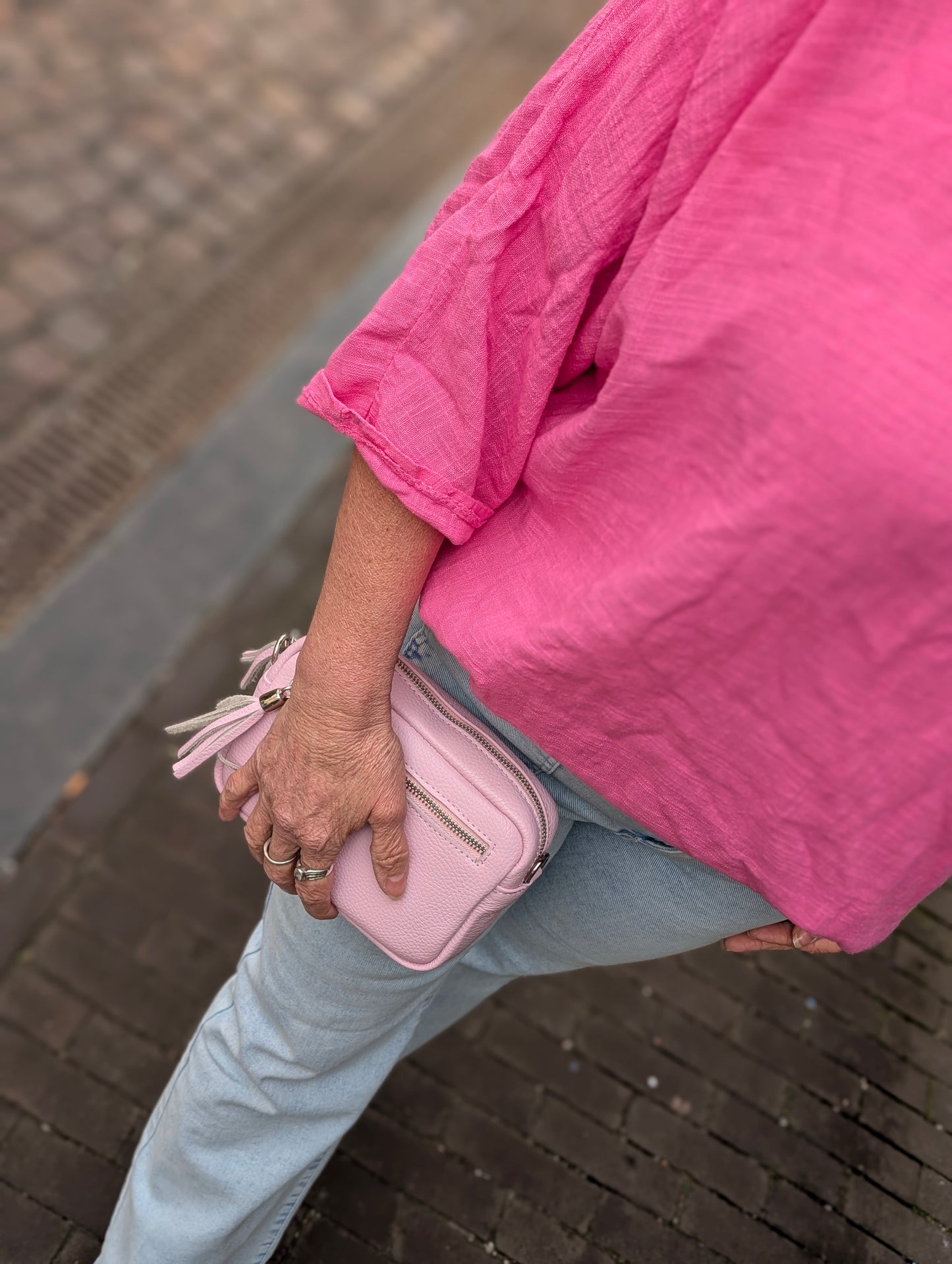 Katoenen shirt Semmy - Roze