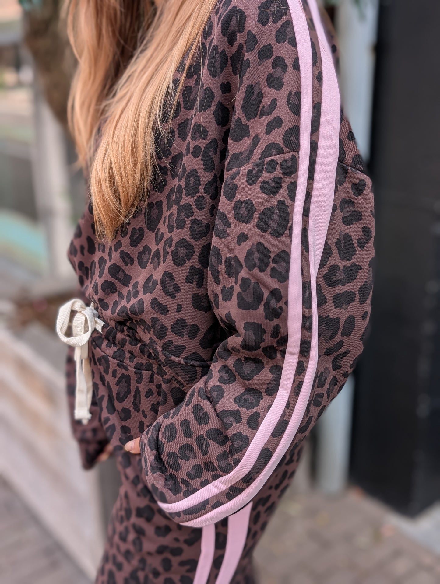 2-delig Comfy Panter Set - Bruin/Roze