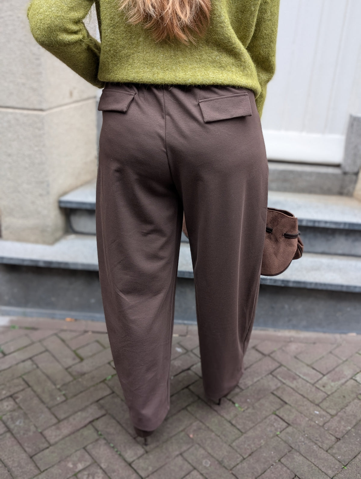 Faila barrel pantalon - Bruin