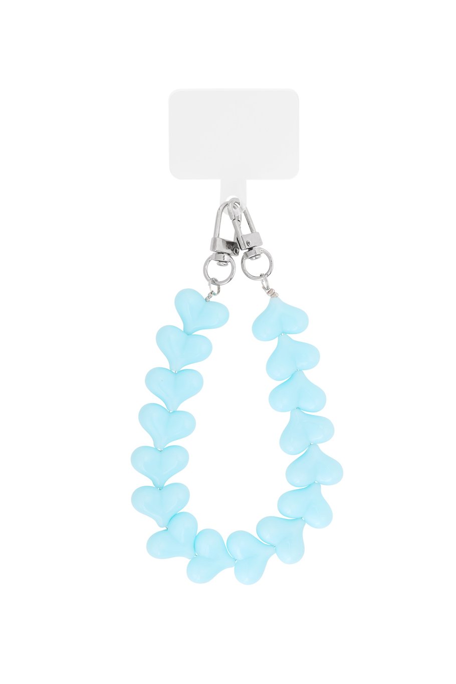 Hartjes sleutel/ telefoon/ tas hanger - Blauw