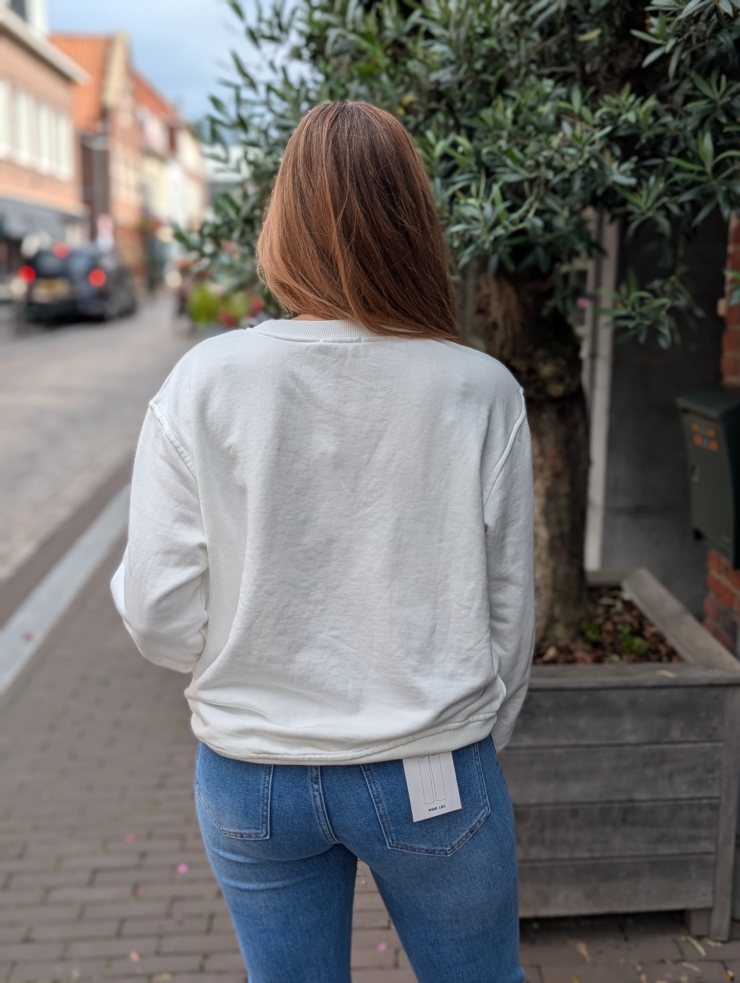 Paris Sweater - Wit/Groen