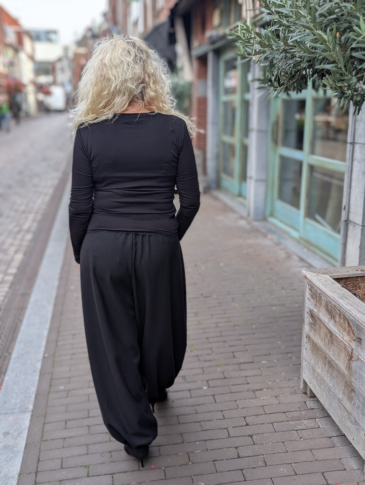Laysi ballon broek - Zwart