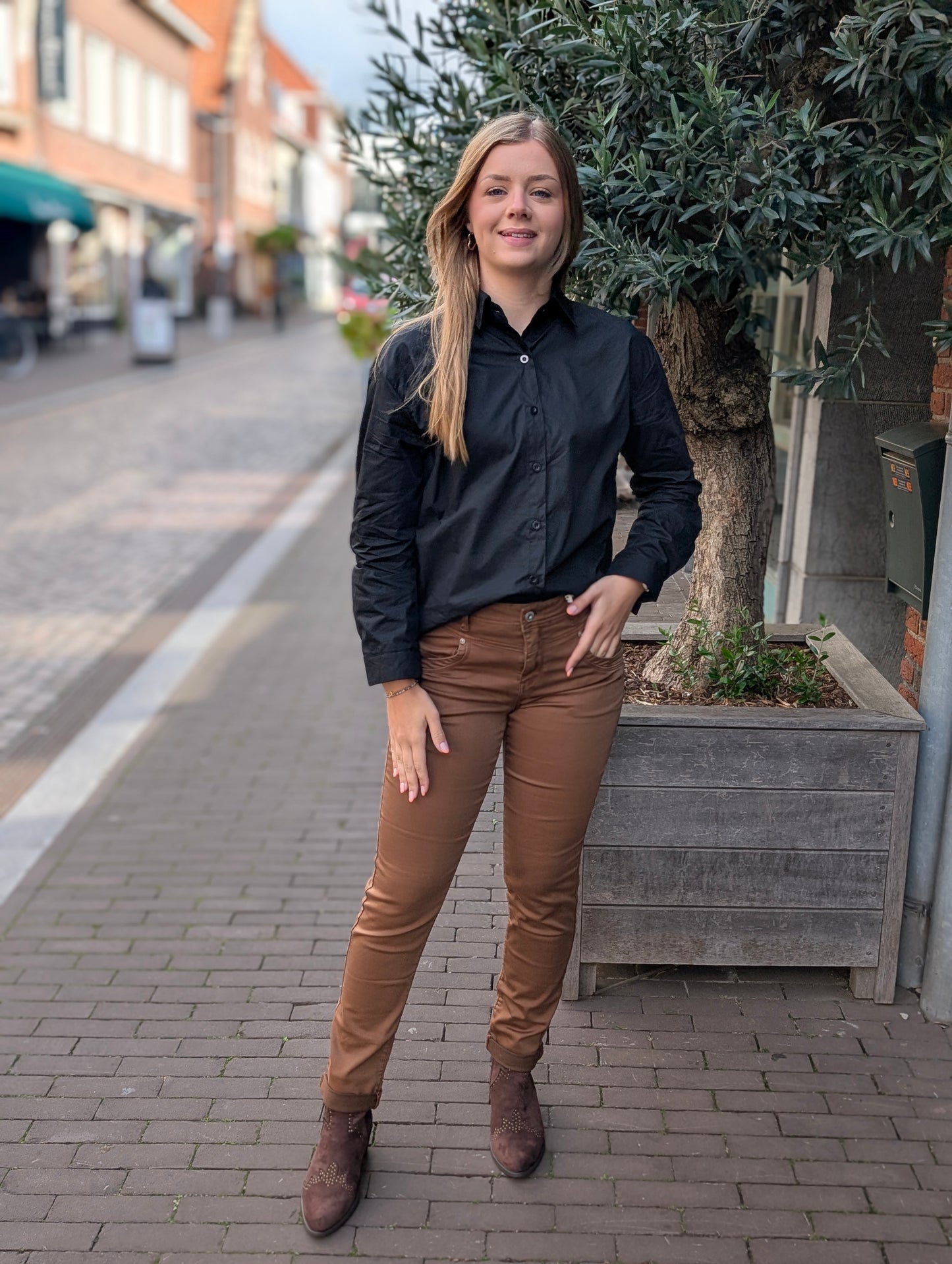 New York blouse - Zwart