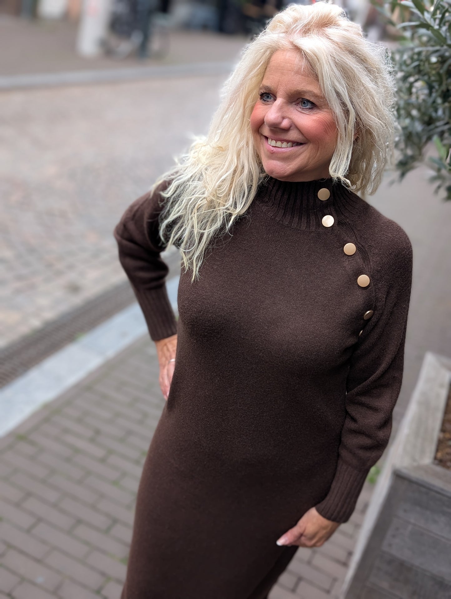 Jurk Veerle - Donkerbruin