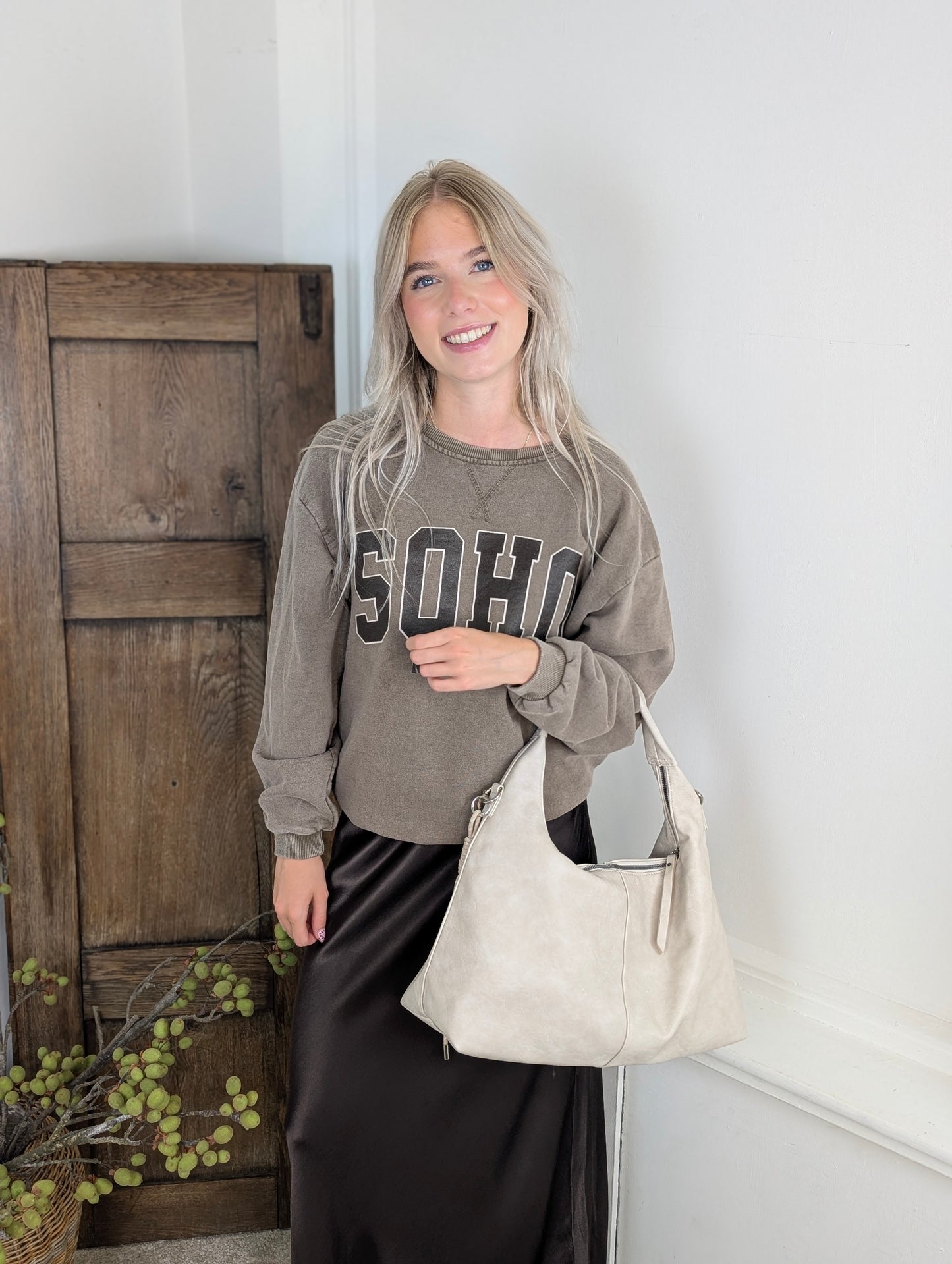 SOHO Sweater - Washed brown
