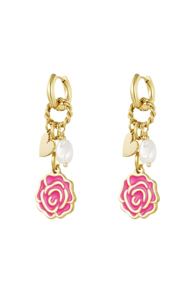 Oorbellen forever rose - Fuchsia