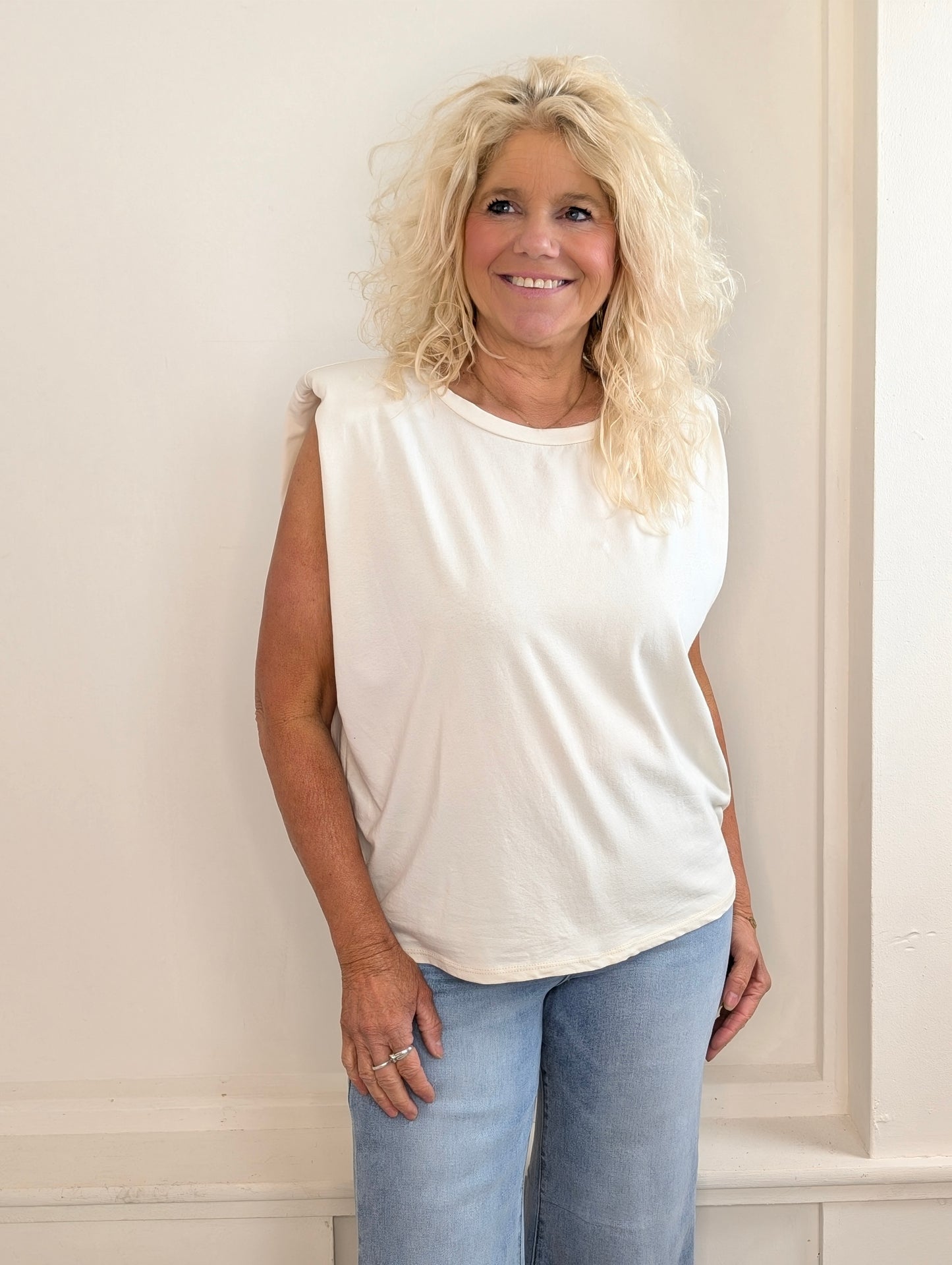 Padded top - Ecru