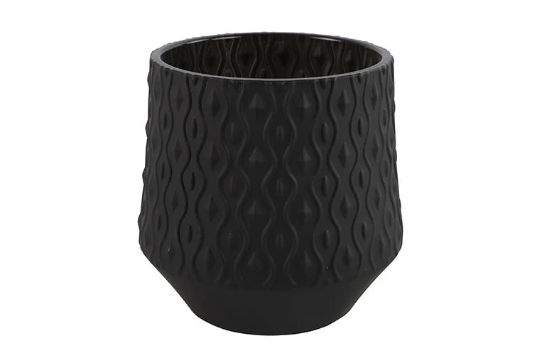 Countryfiel Theelichth ro Cynthia S 8x8x7.5 - Zwart