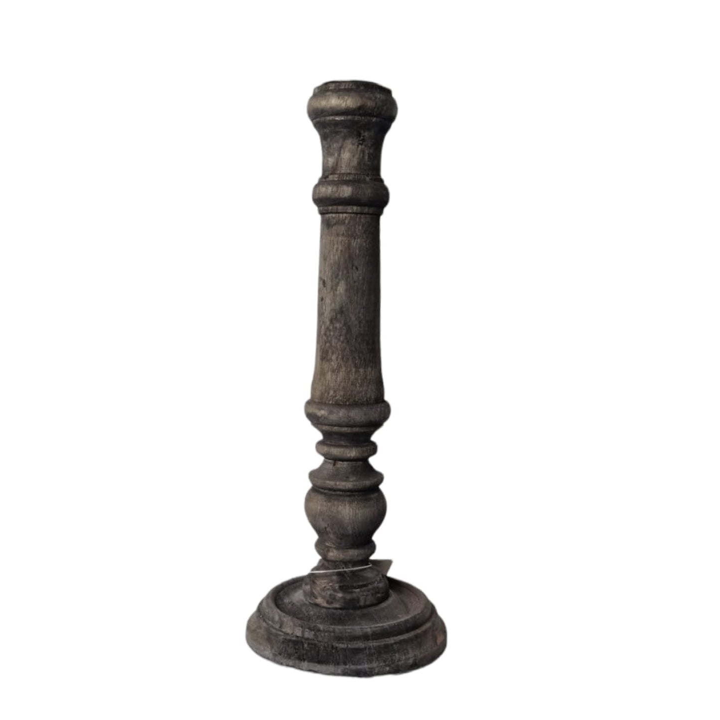 Houten kandelaar 2 formaten - Black wood