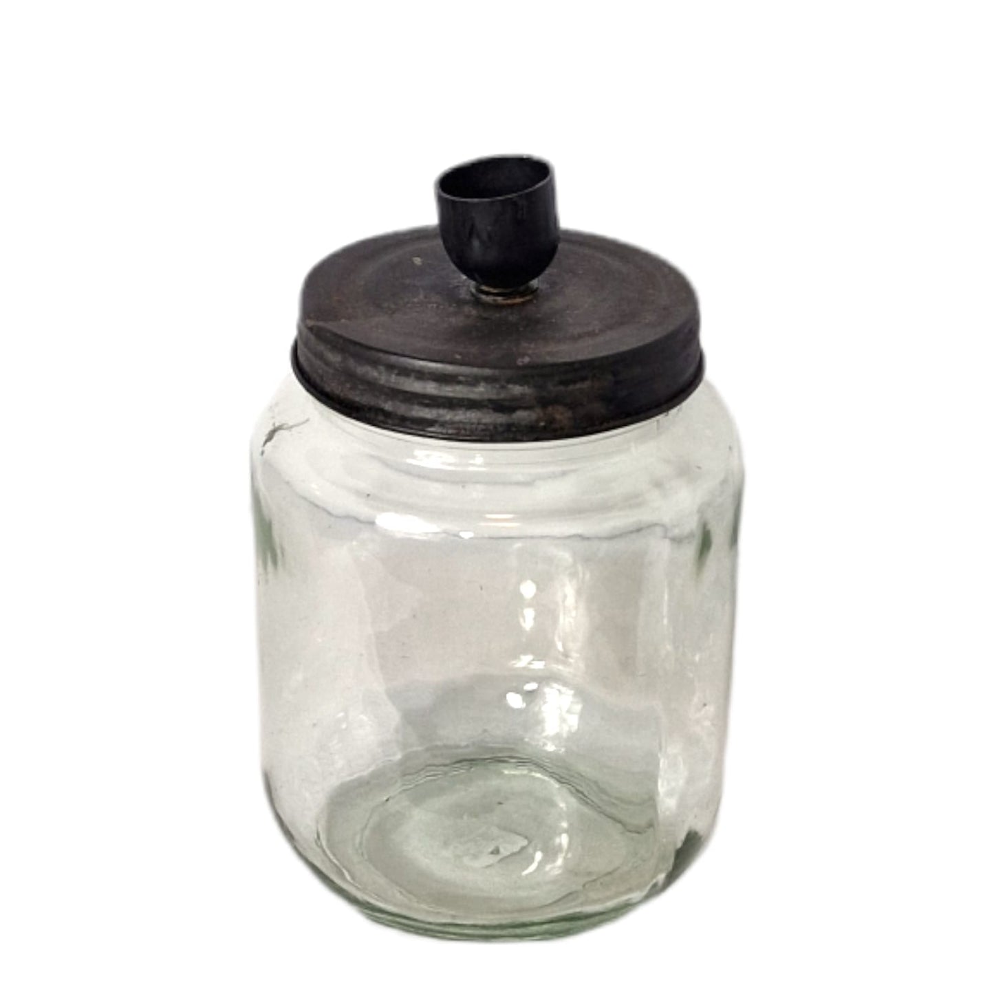 Weckpot met dinerkaarshouder deksel - 17x10