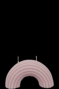 Regenboog kaars 7x4 - Roze