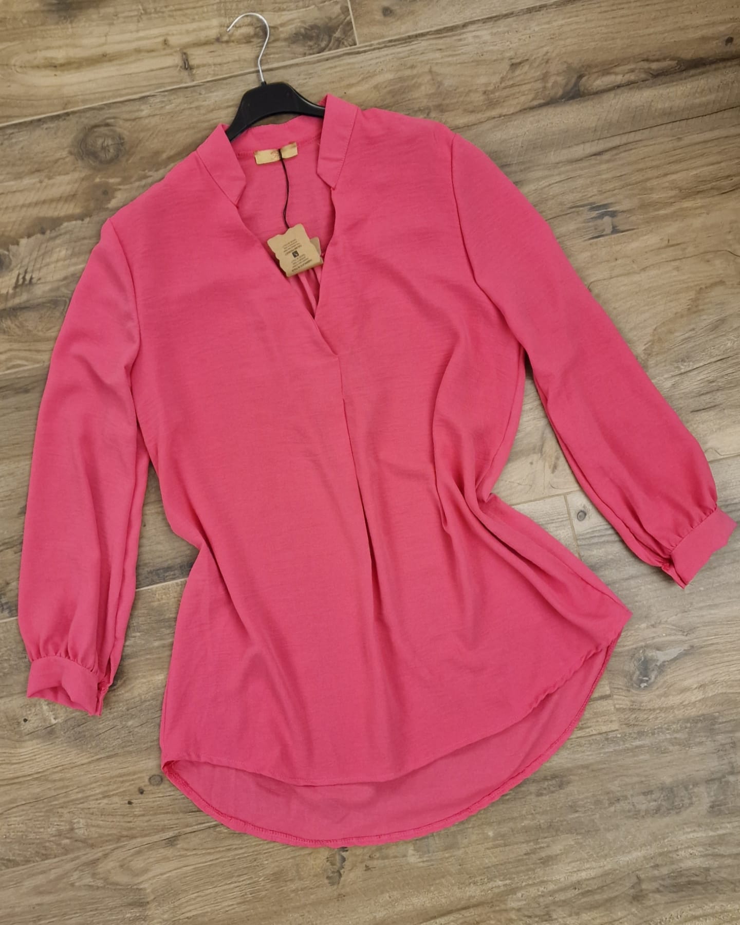 Shanna tuniek v-hals - Roze