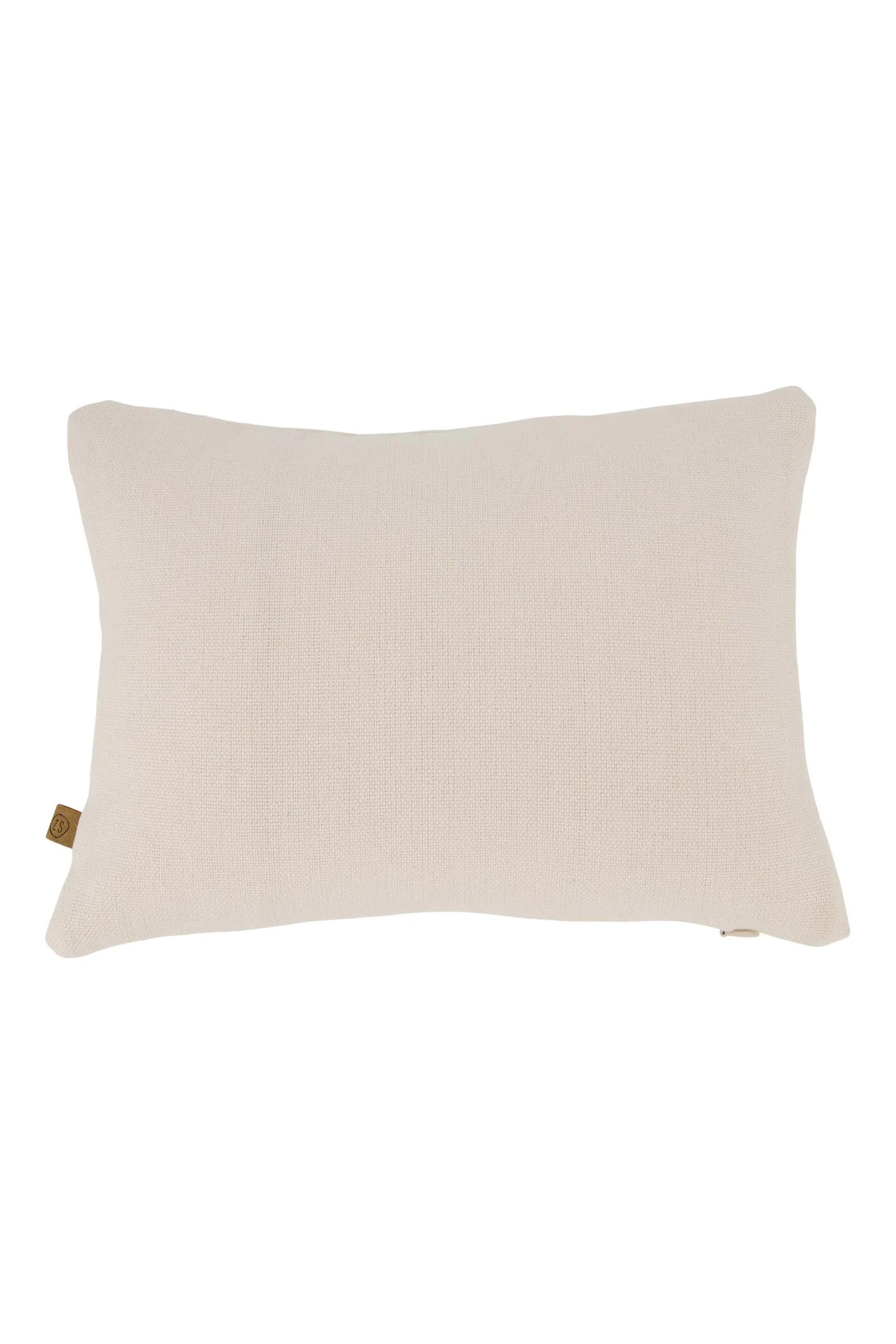 Zusss kussen hartje 35x25cm - off white/rood