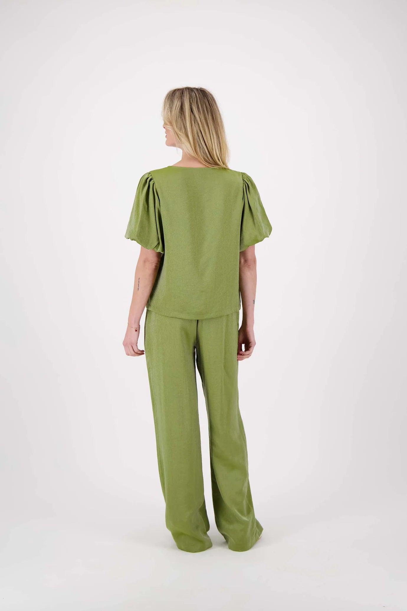 Zusss wijde satijnen broek