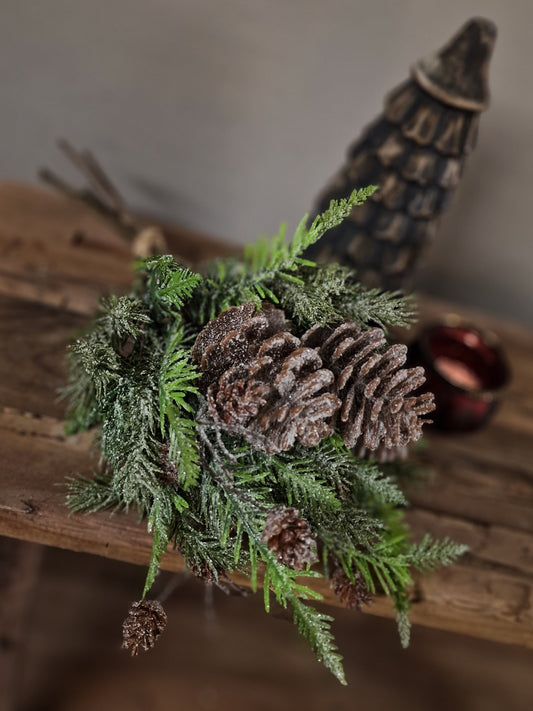 Kerst kunst toef- +- 40x20 cm.