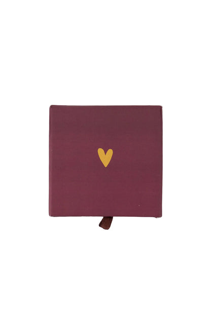 Zusss armband hartje in schuifdoosje speciaal - Rood