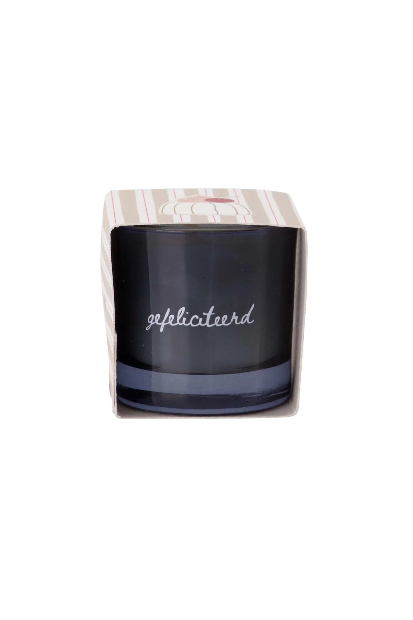 Zusss geurkaarsje in wikkel - Gefeliciteerd